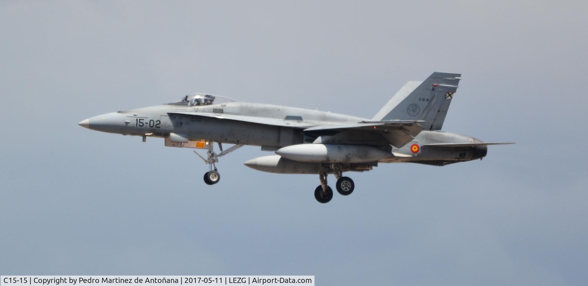 C15-15, McDonnell Douglas EF-18A Hornet C/N 0510/A422, Aeropuerto de Zaragoza - España