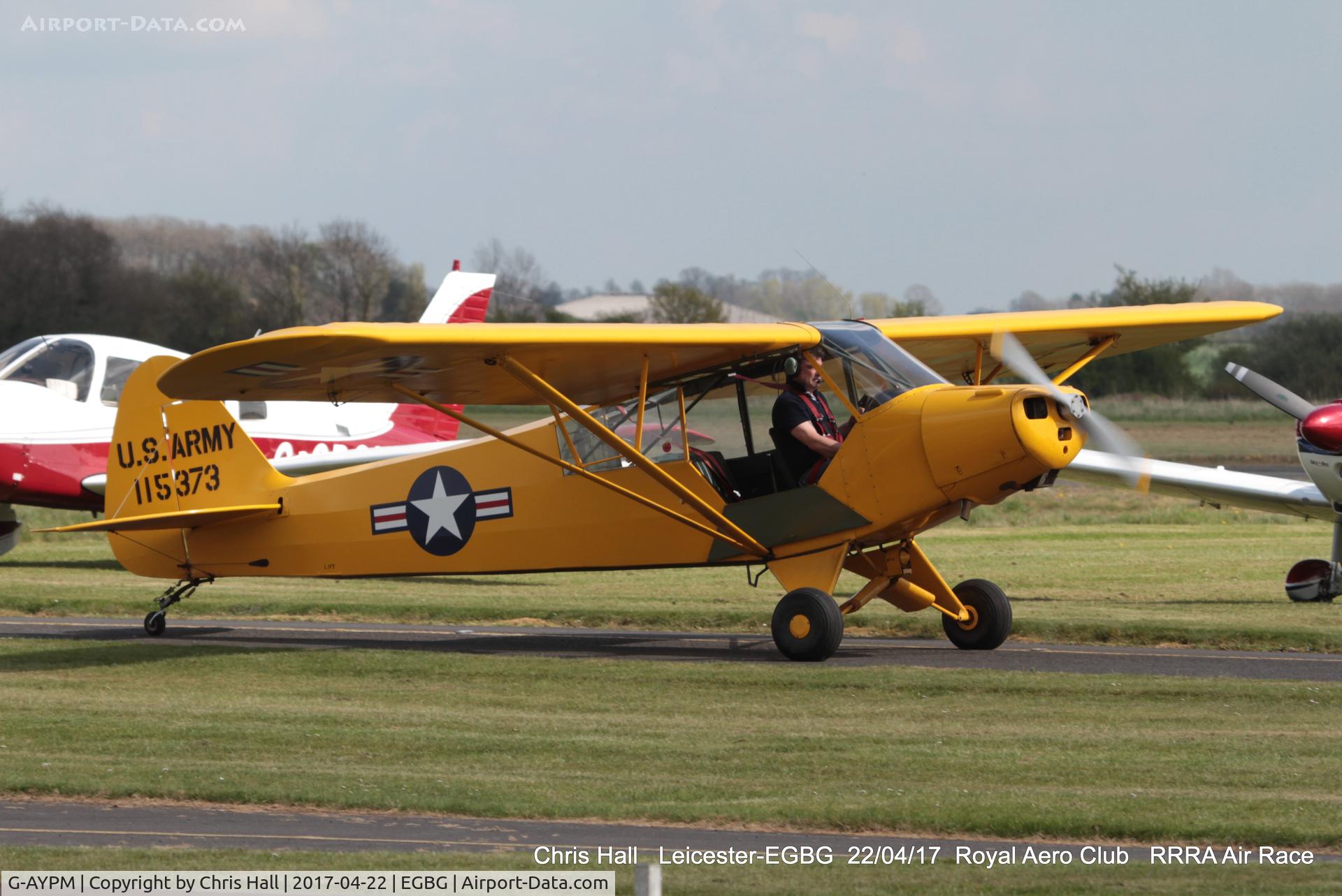 G-AYPM, 1951 Piper L-18C Super Cub C/N 18-1373, at Leicester