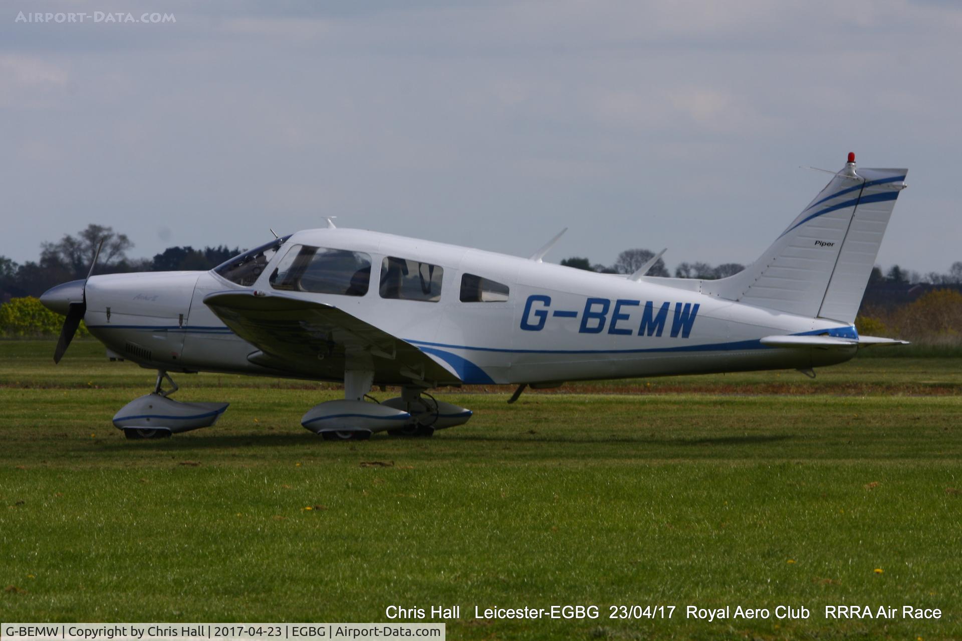G-BEMW, 1976 Piper PA-28-181 Cherokee Archer II C/N 28-7790243, at Leicester