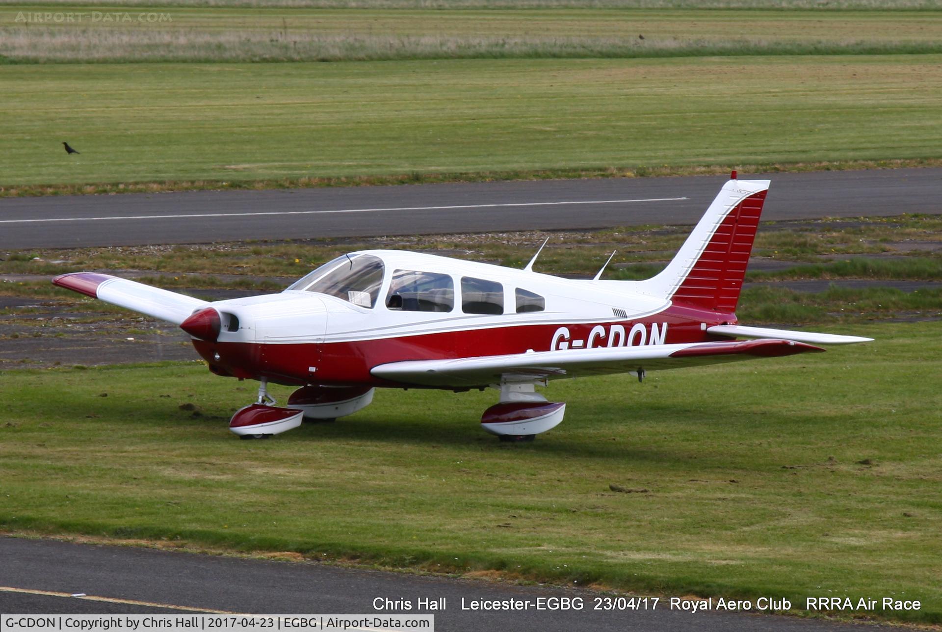 G-CDON, 1982 Piper PA-28-161 Cherokee Warrior II C/N 28-8216185, at Leicester