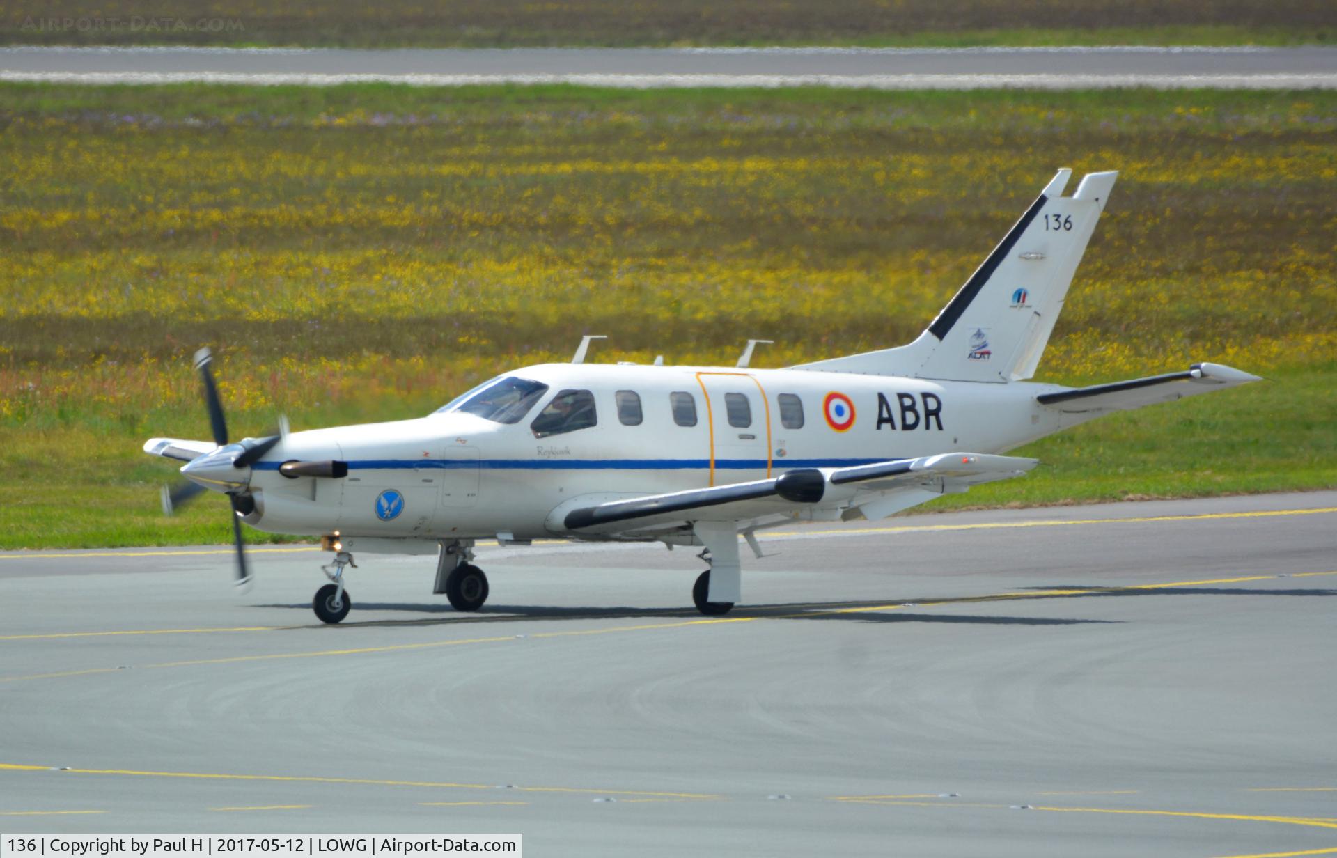 136, 2008 Socata TBM-700B C/N 136, TBM-700B landing at LOWG