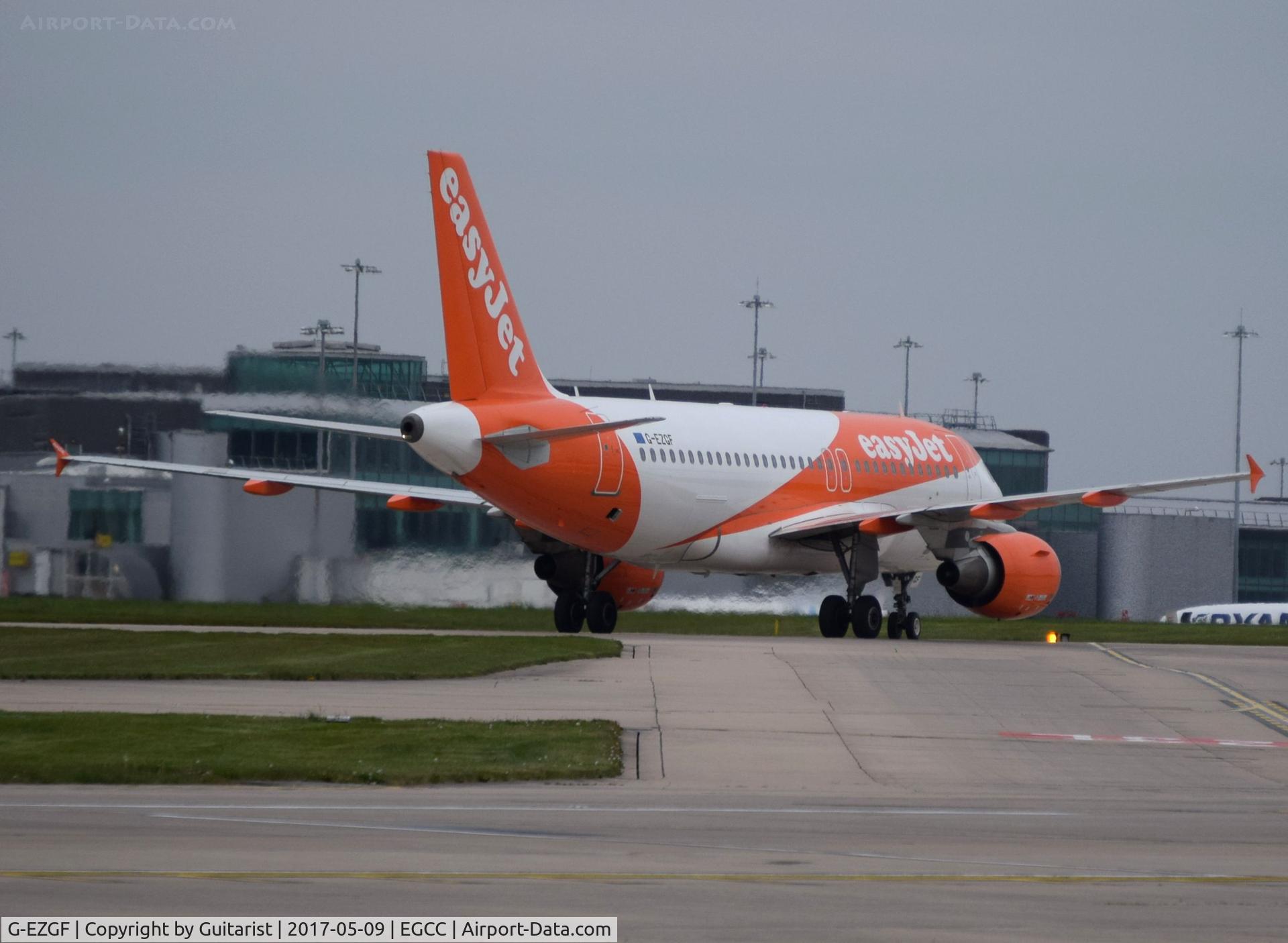G-EZGF, 2011 Airbus A319-111 C/N 4635, At Manchester