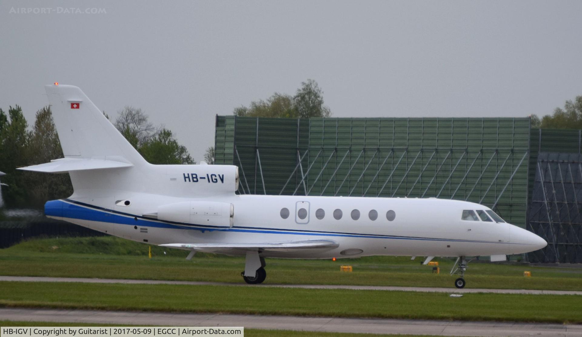 HB-IGV, 2005 Dassault Falcon 50EX C/N 346, At Manchester