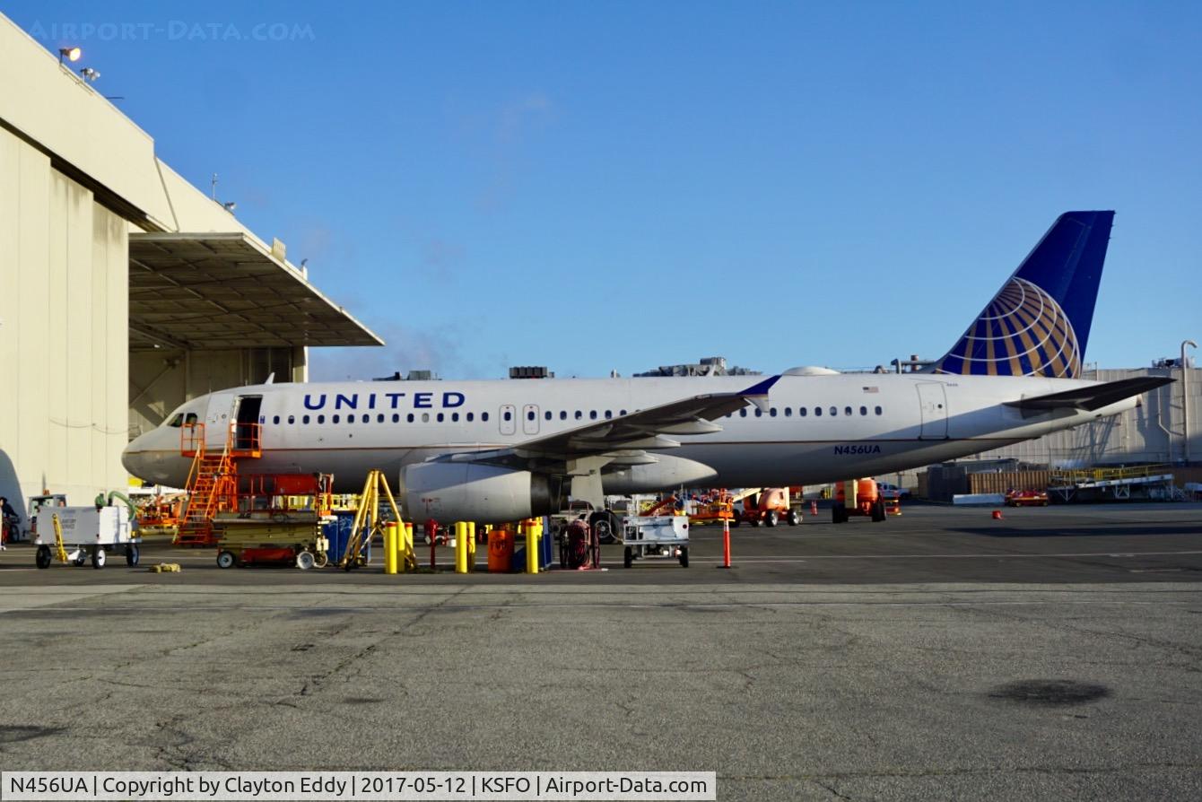 N456UA, 1999 Airbus A320-232 C/N 1128, SFO 2017