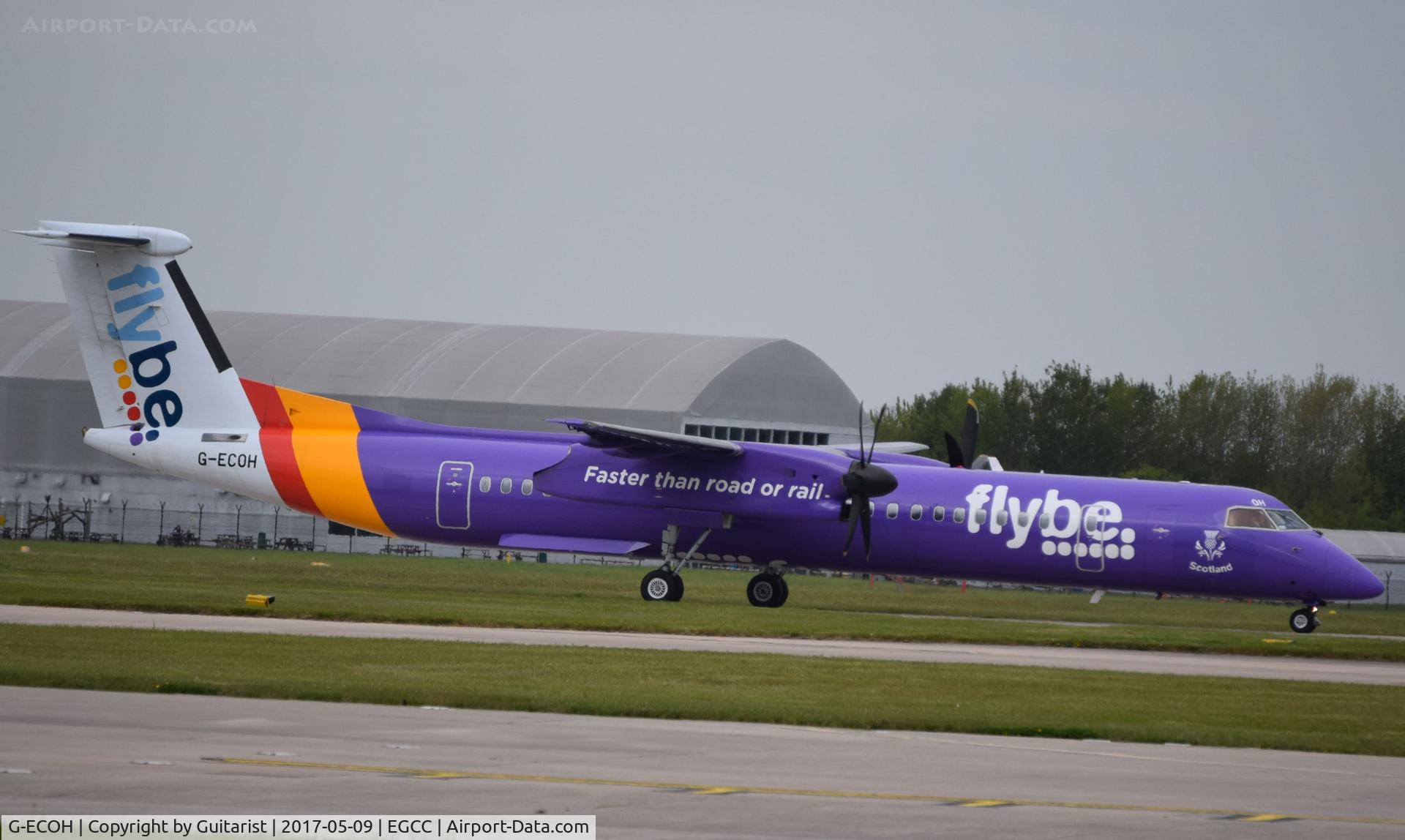 G-ECOH, 2008 De Havilland Canada DHC-8-402Q Dash 8 C/N 4221, At Manchester