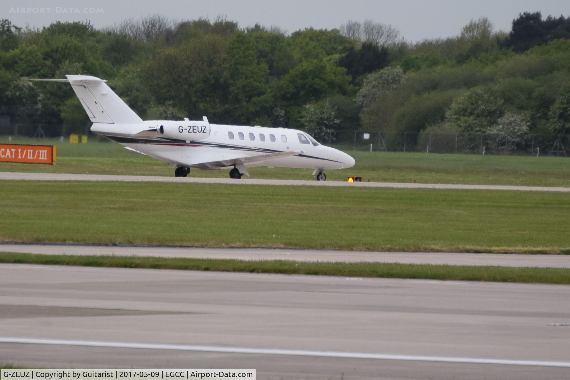 G-ZEUZ, 2004 Cessna 525A CitationJet CJ2 C/N 525A-0202, At Manchester