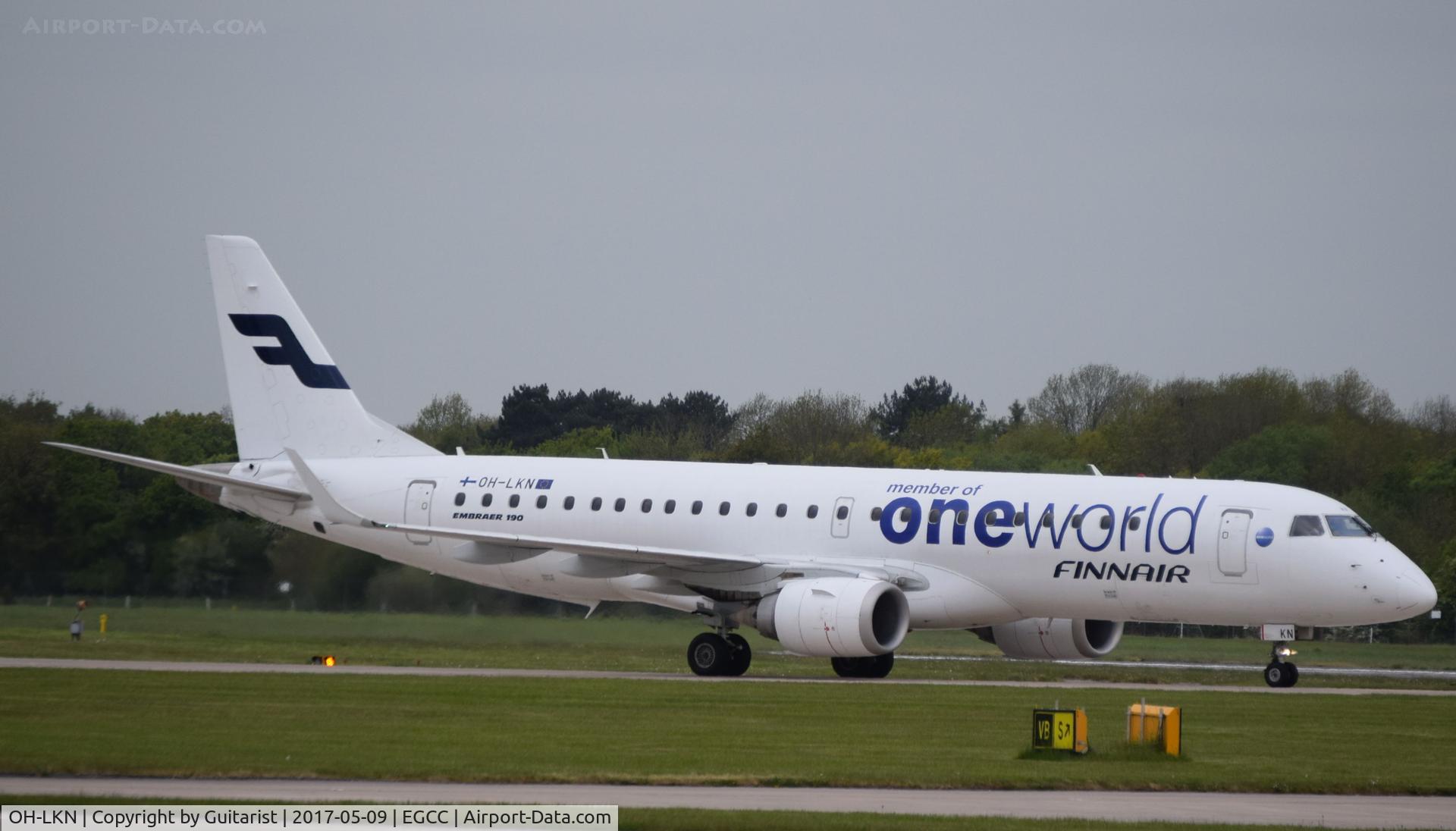 OH-LKN, 2009 Embraer 190LR (ERJ-190-100LR) C/N 19000252, At Manchester