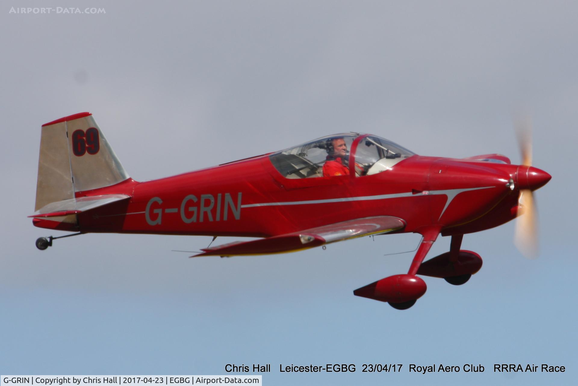 G-GRIN, 1999 Vans RV-6 C/N PFA 181-12409, Royal Aero Club 3R's air race at Leicester