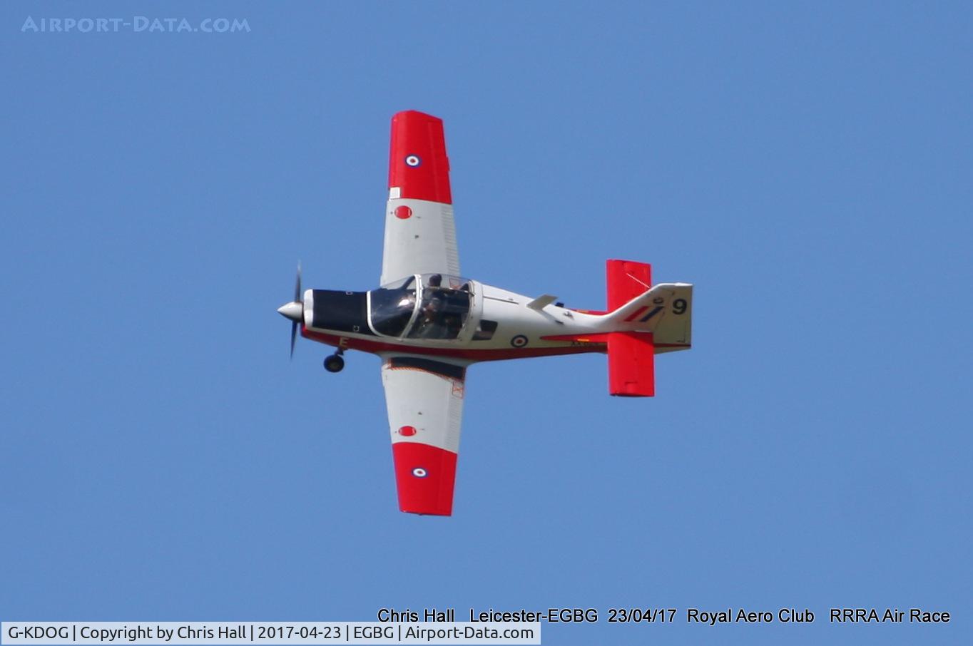 G-KDOG, 1973 Scottish Aviation Bulldog Series 120 Model 121 C/N BH120/289, Royal Aero Club 3R's air race at Leicester