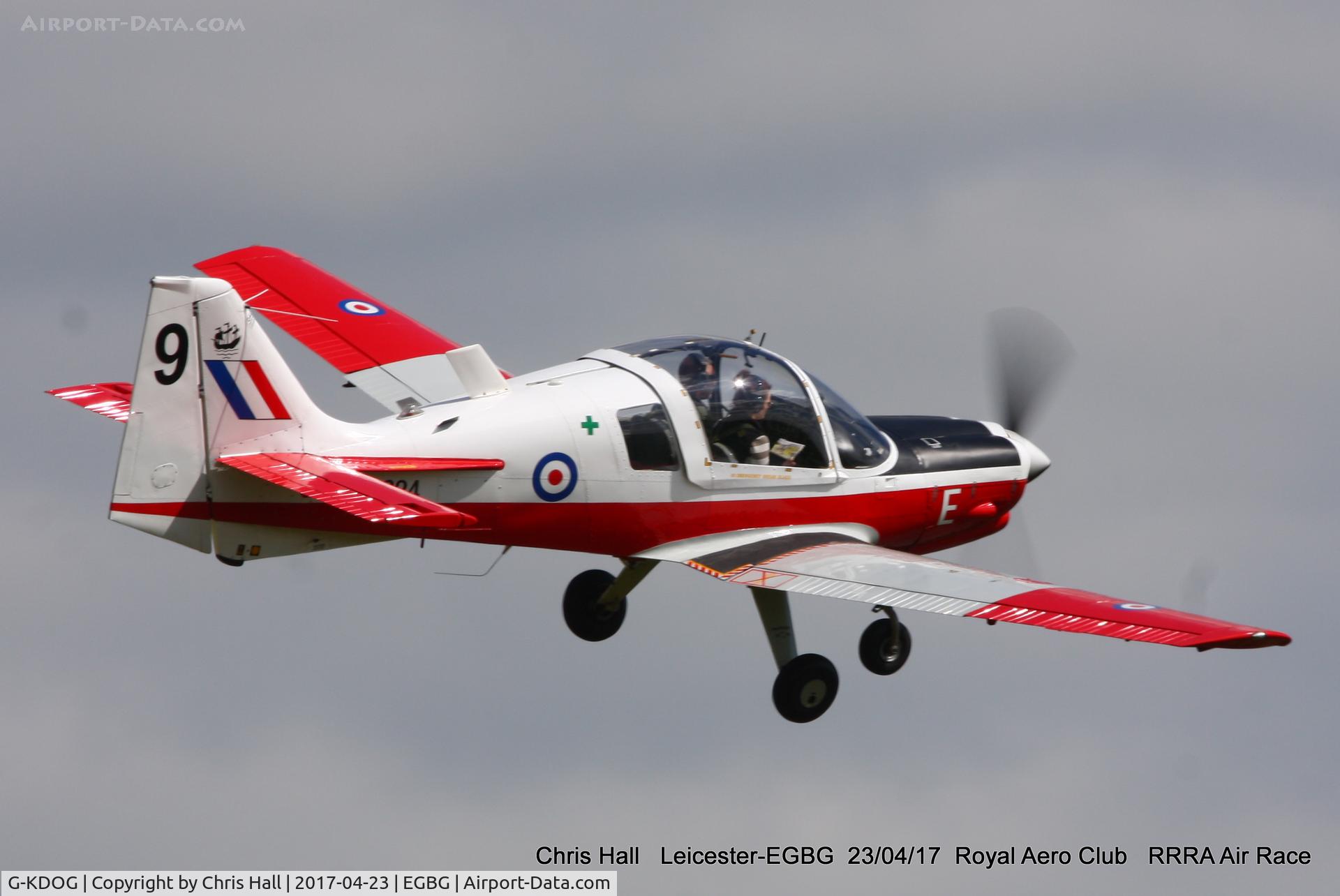 G-KDOG, 1973 Scottish Aviation Bulldog Series 120 Model 121 C/N BH120/289, Royal Aero Club 3R's air race at Leicester