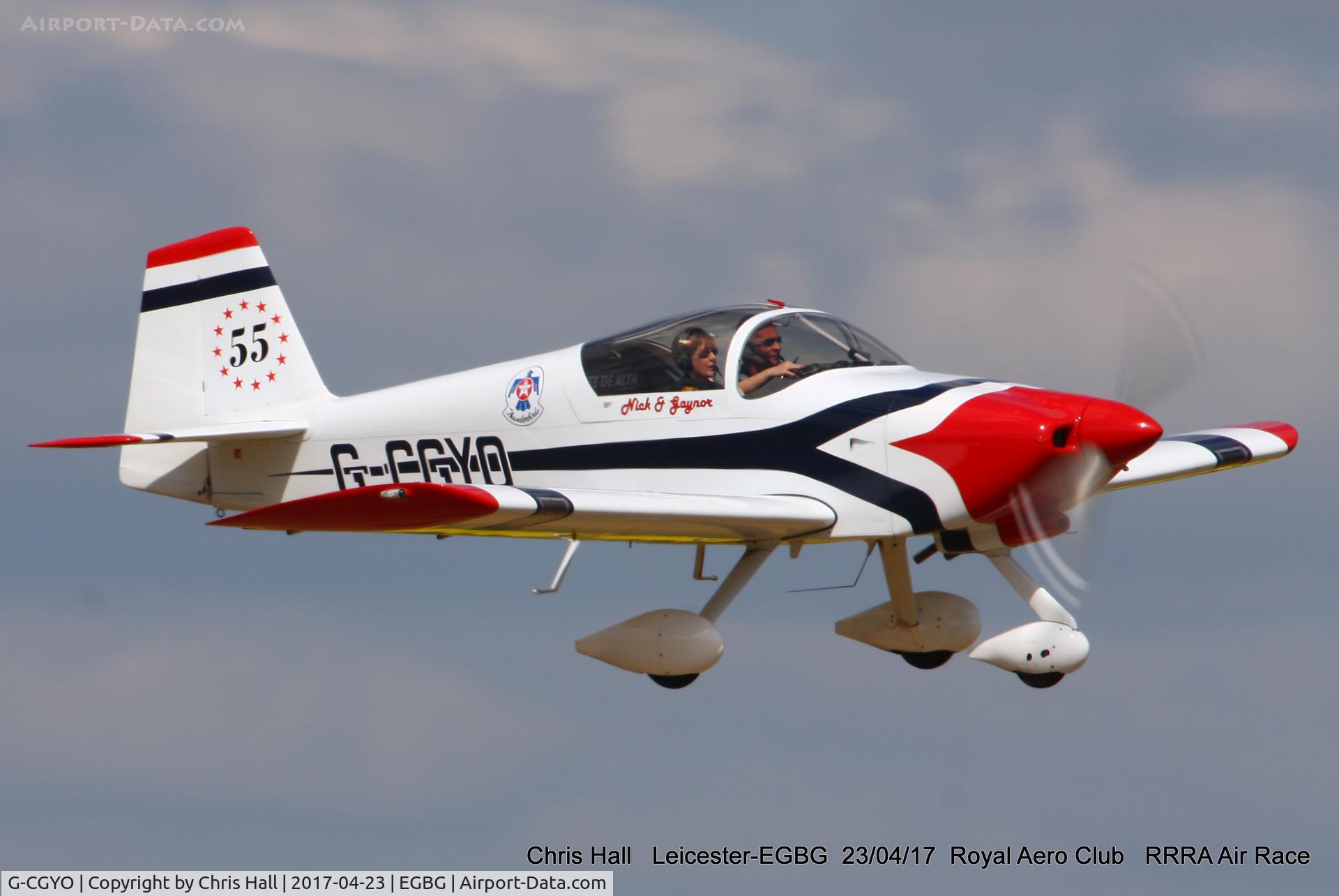 G-CGYO, 2005 Vans RV-6A C/N 24704, Royal Aero Club 3R's air race at Leicester
