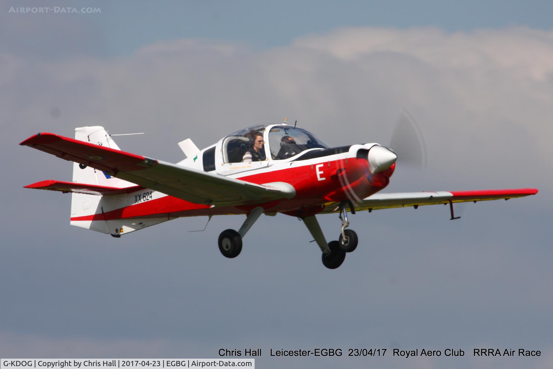 G-KDOG, 1973 Scottish Aviation Bulldog Series 120 Model 121 C/N BH120/289, Royal Aero Club 3R's air race at Leicester