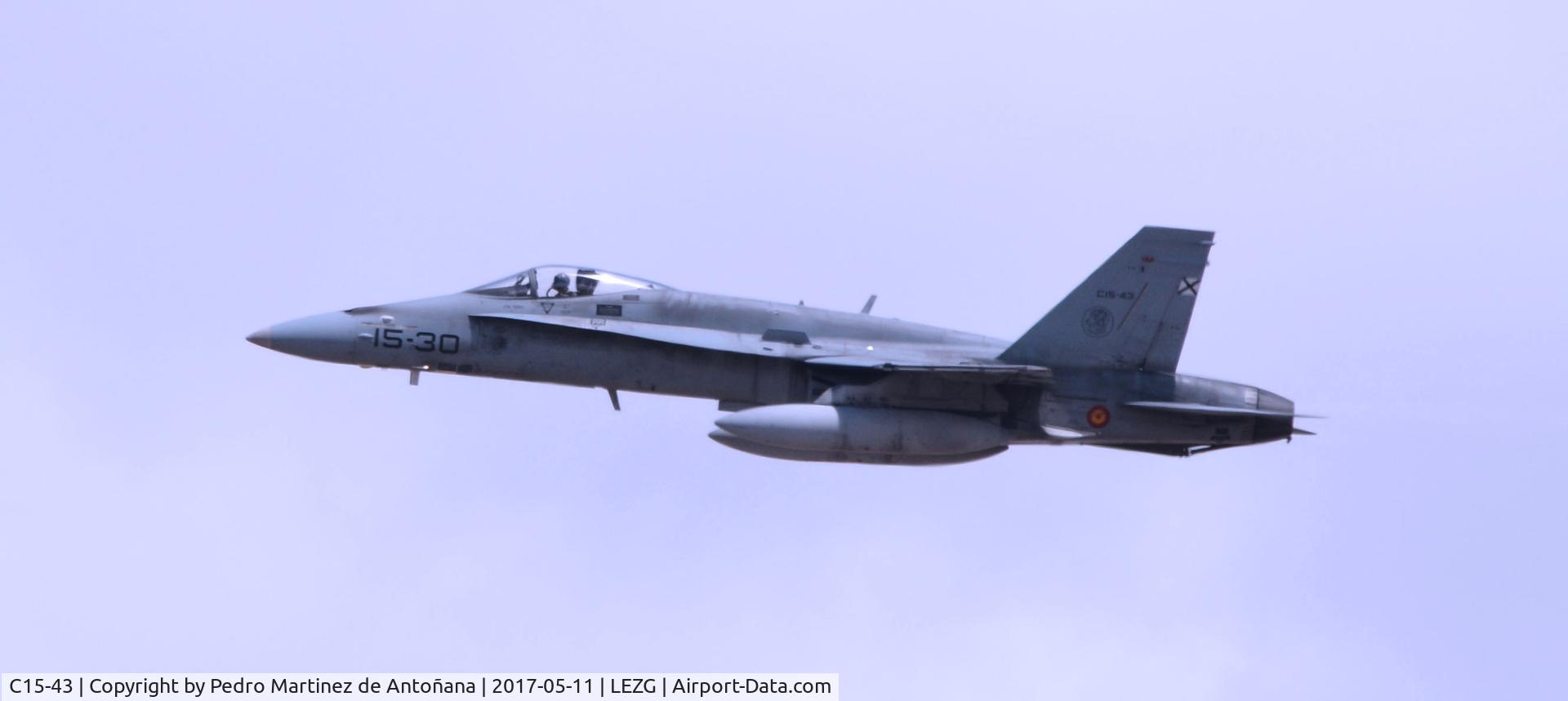 C15-43, McDonnell Douglas EF-18A Hornet C/N 0700/A551, Aeropuerto de Zaragoza - España