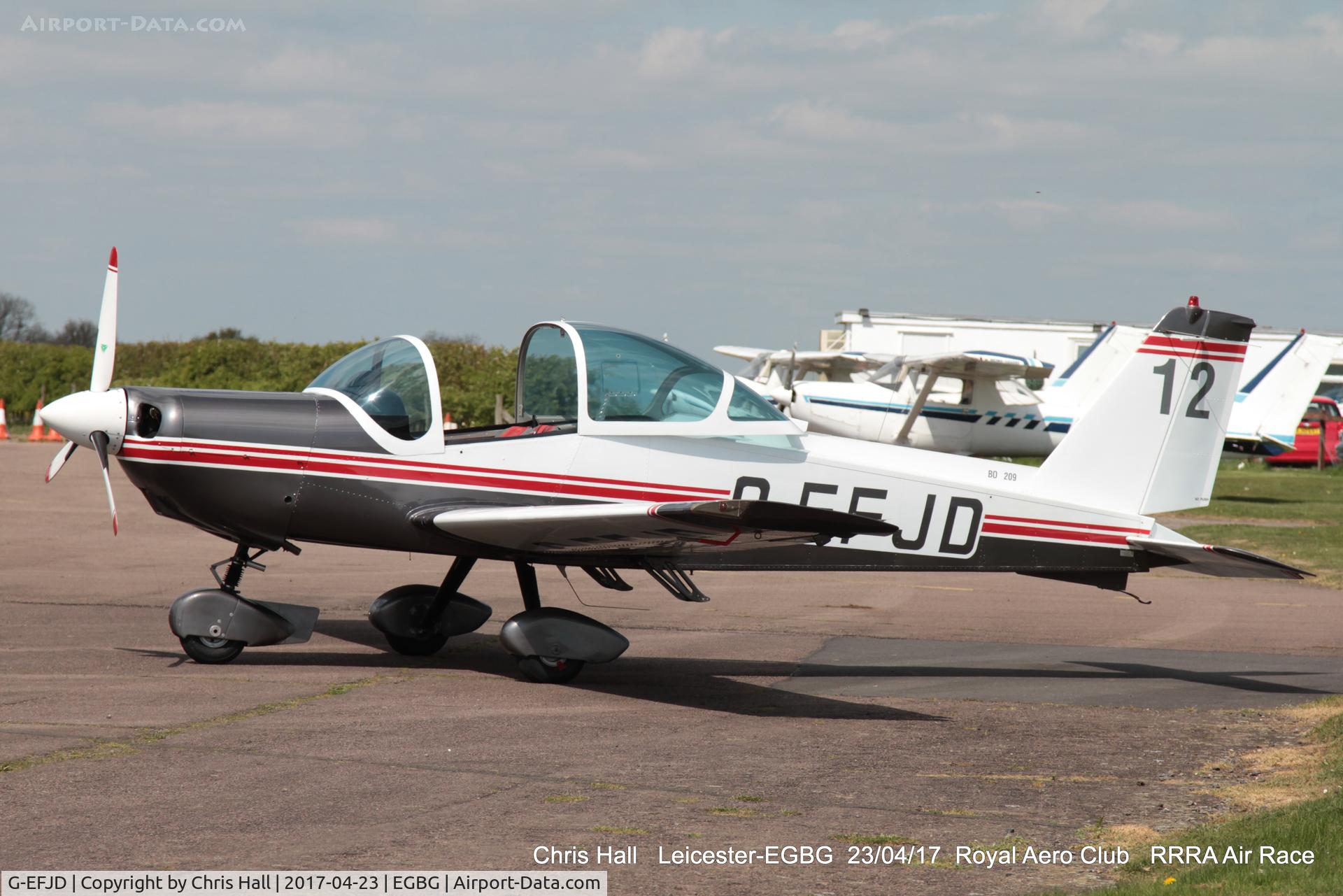 G-EFJD, 1971 Bolkow Bo-209C Monsun 160FV C/N 126, Royal Aero Club 3R's air race at Leicester