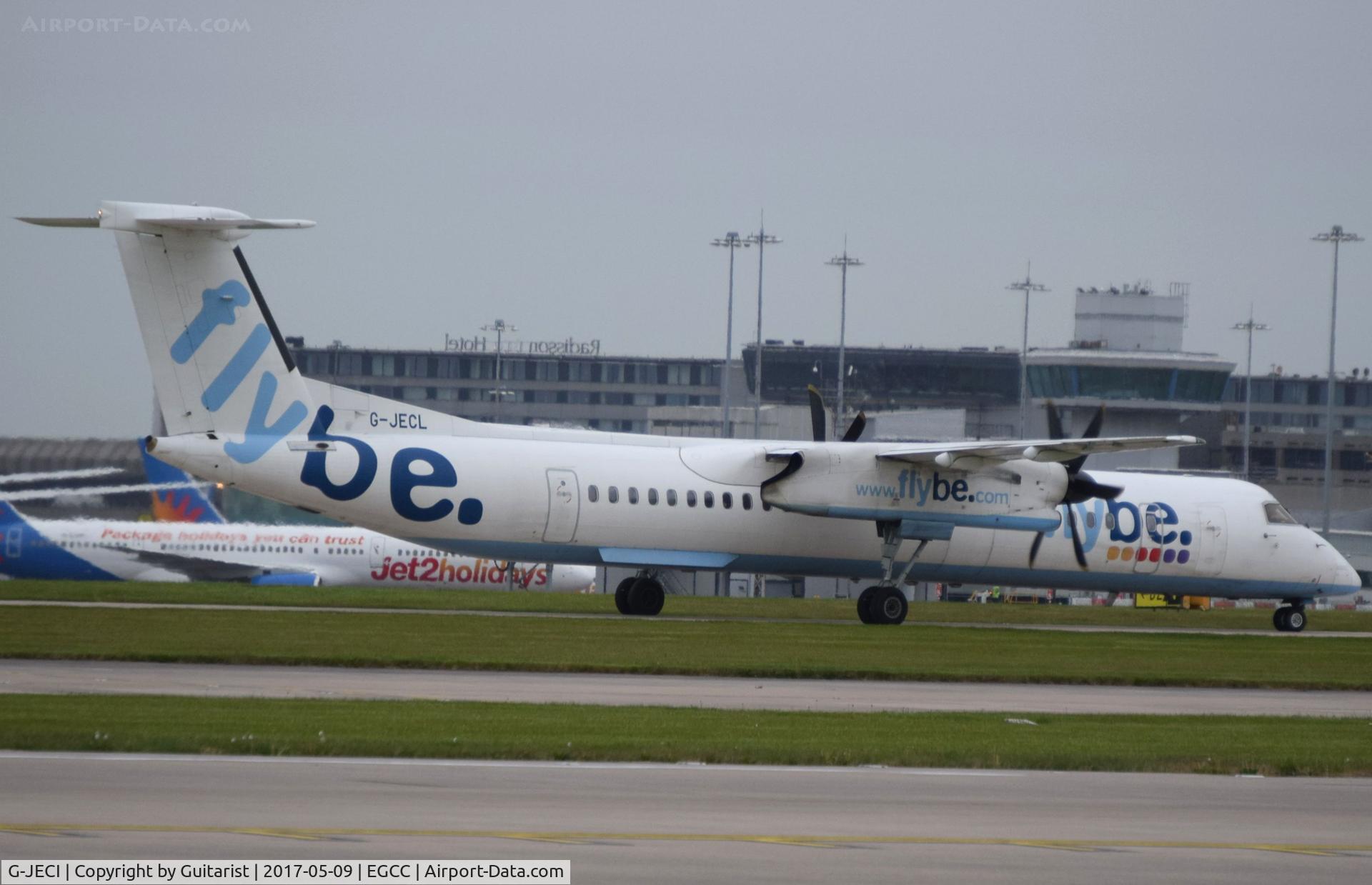 G-JECI, 2005 De Havilland Canada DHC-8-402Q Dash 8 C/N 4105, At Manchester