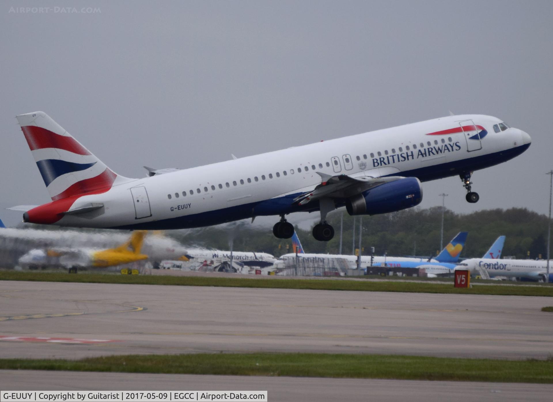 G-EUUY, 2008 Airbus A320-232 C/N 3607, At Manchester