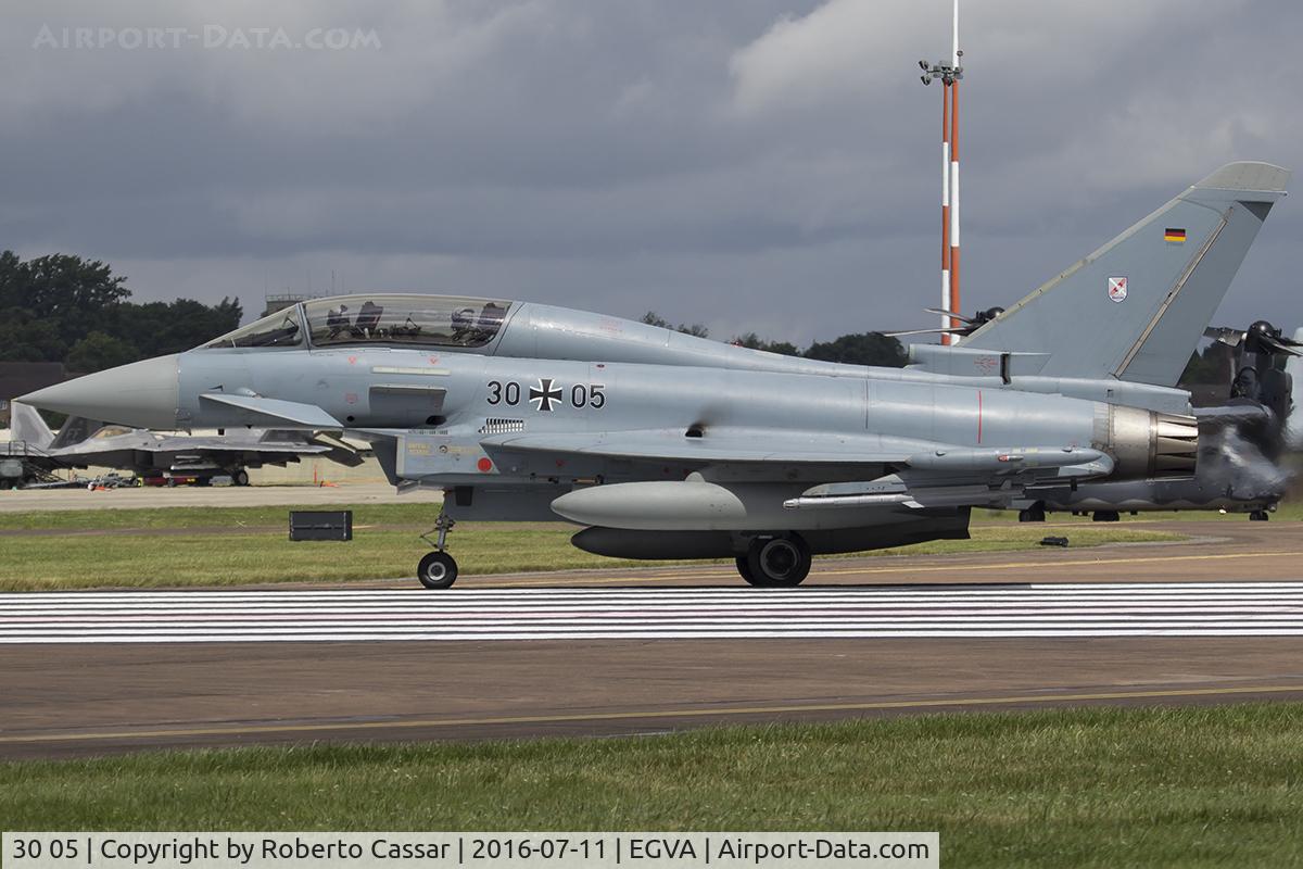 30 05, Eurofighter EF-2000 Typhoon T C/N GT005, RIAT 2016