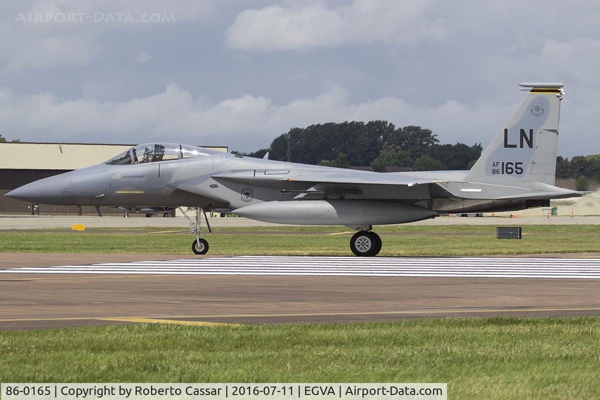 86-0165, 1986 McDonnell Douglas F-15C Eagle C/N 1013/C393, RIAT 2016