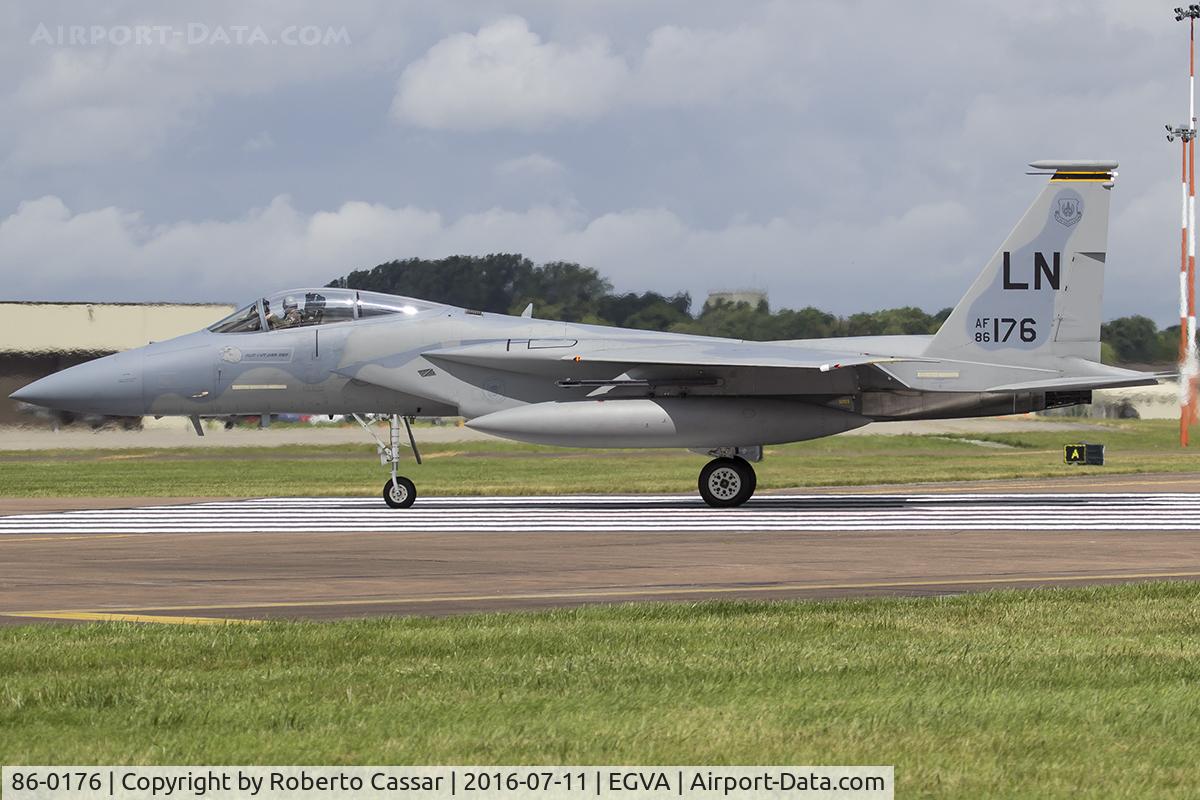 86-0176, 1986 McDonnell Douglas F-15C Eagle C/N 1027/C404, RIAT 2016