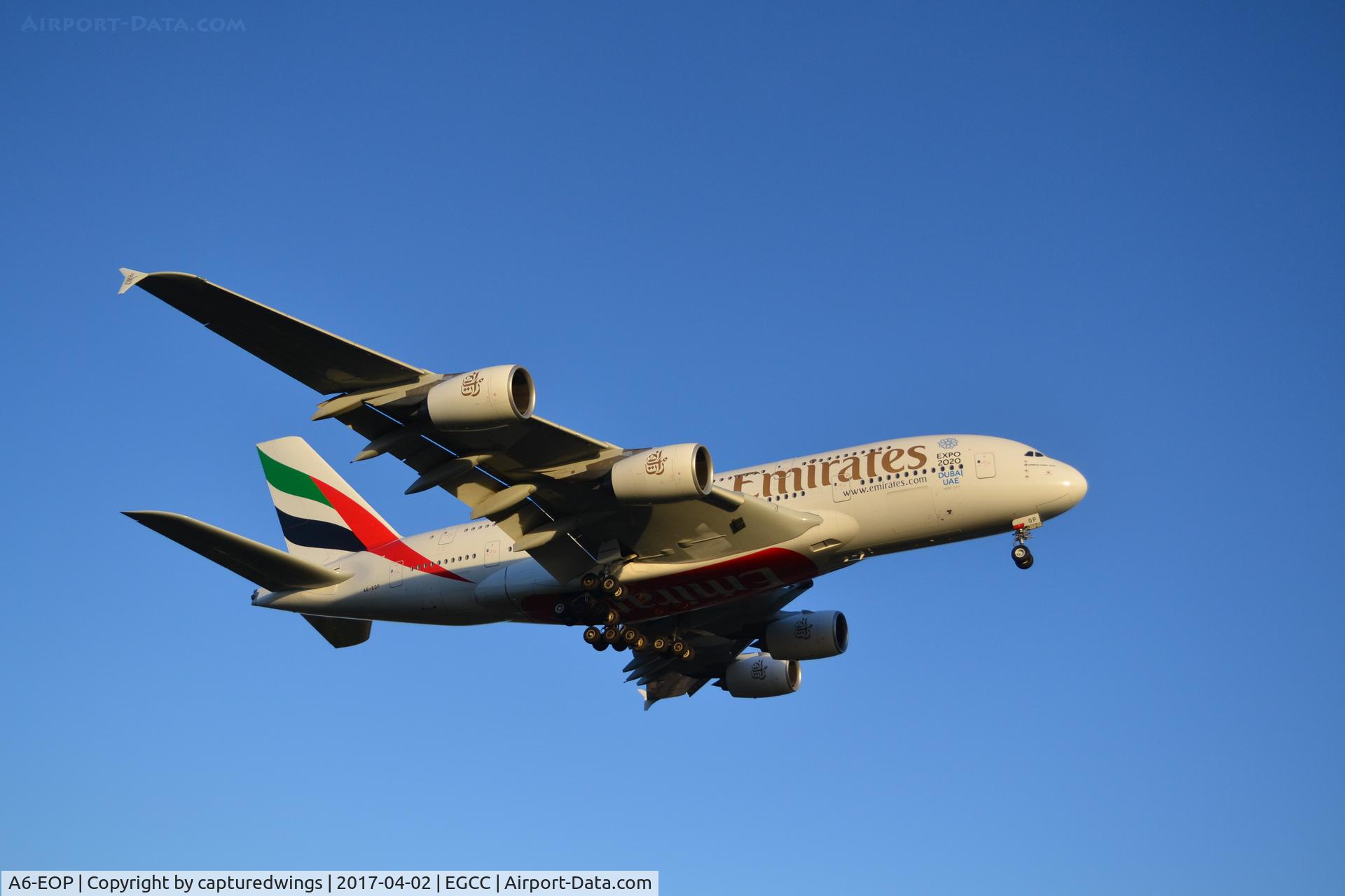 A6-EOP, 2015 Airbus A380-861 C/N 200, Airbus a380 manchester airport