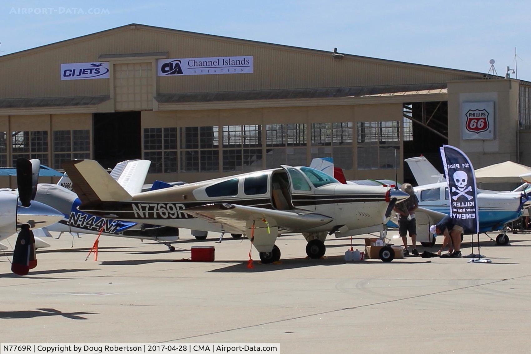 N7769R, 1968 Beech V35A Bonanza C/N D-8906, 1968 Beech V35A BONANZA, Continental IO-520 285 Hp, at AOPA FLY-IN