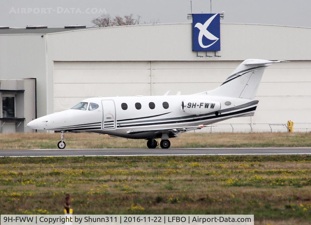 9H-FWW, 2005 Raytheon 390 Premier I C/N RB-131, Ready for take off from rwy 32R