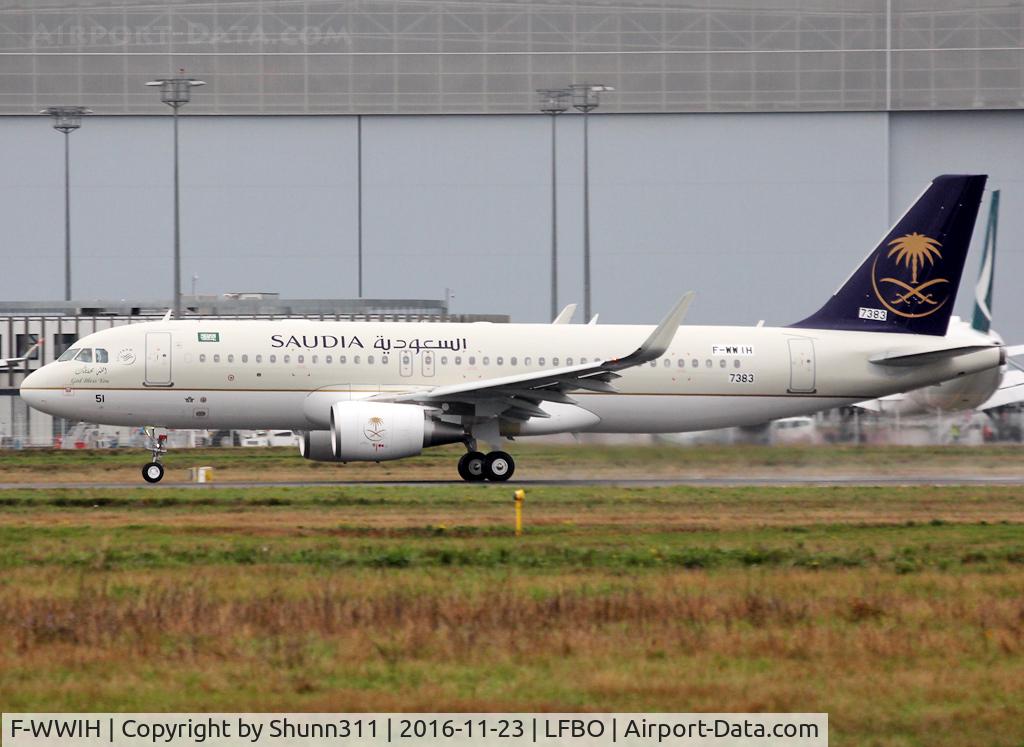 F-WWIH, 2016 Airbus A320-214 C/N 7383, C/n 7383 - To be HZ-AS51