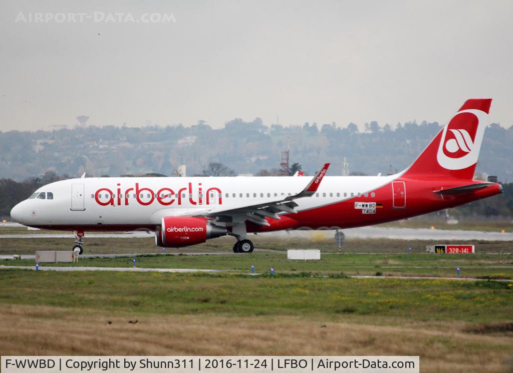 F-WWBD, 2016 Airbus A320-214 C/N 7404, C/n 7404 - To be D-ABHD