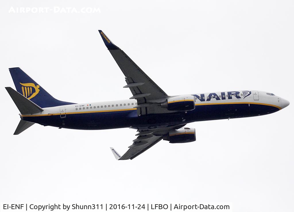 EI-ENF, 2010 Boeing 737-8AS C/N 35034, Climbing after take off from rwy 32R