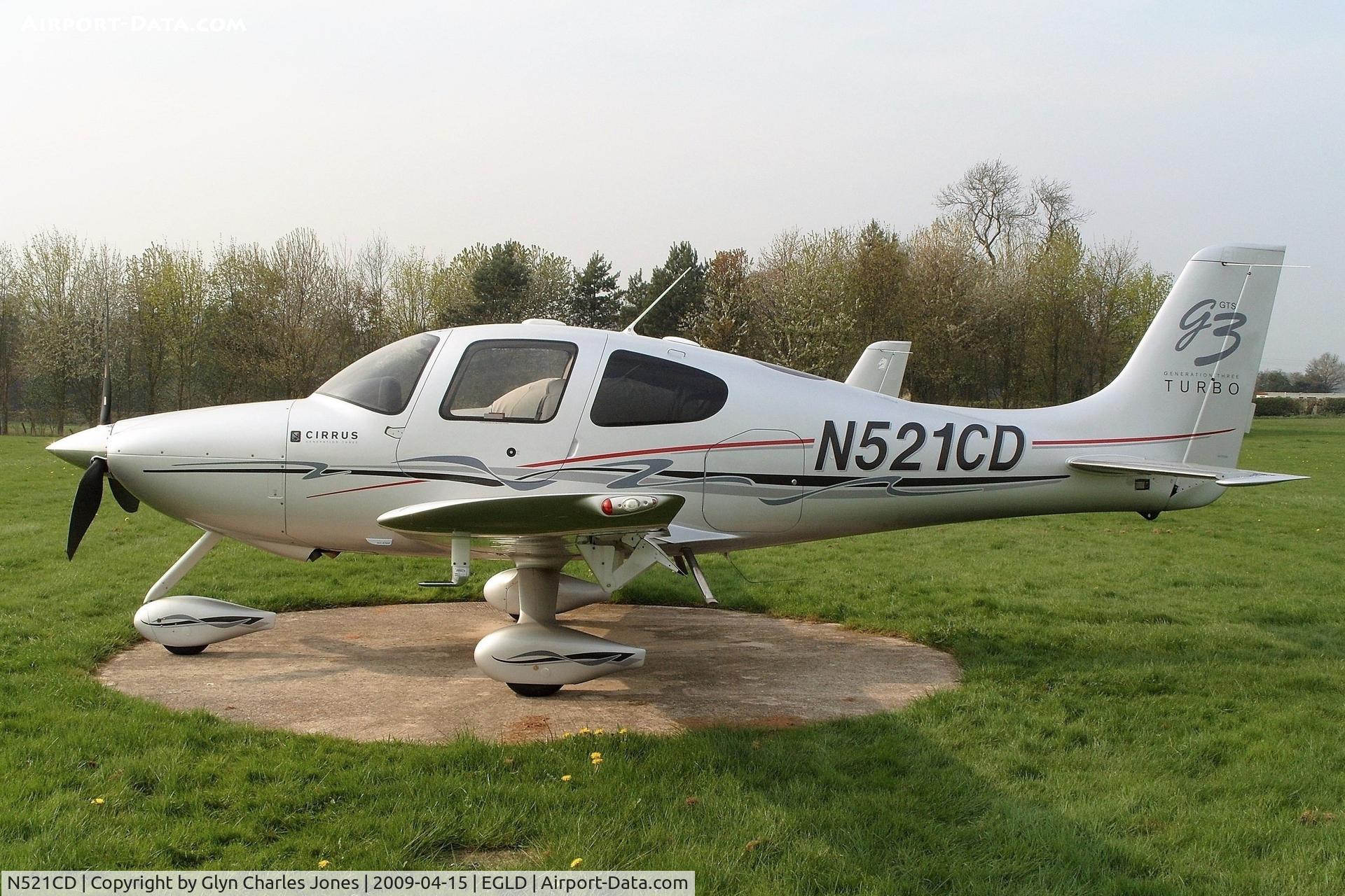 N521CD, 2007 Cirrus SR22 G3 GTS Turbo C/N 2441, Owned by Assegai Aviation Inc Trustee. With thanks to The Pilot Centre for authority to take this photo.