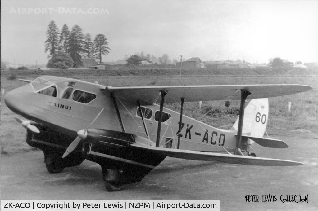ZK-ACO, 1934 De Havilland DH-89A Dragon Rapide C/N 6259, Centennial Air Race Committee, Auckland 1934/35