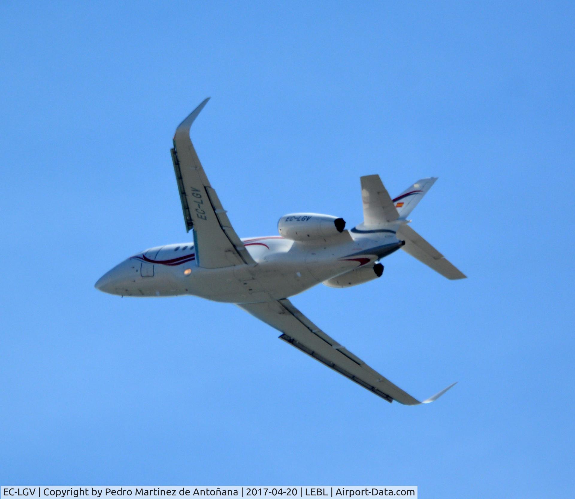 EC-LGV, 2009 Dassault Falcon 2000LX C/N 198, El Prat  -  Barcelona  -  España