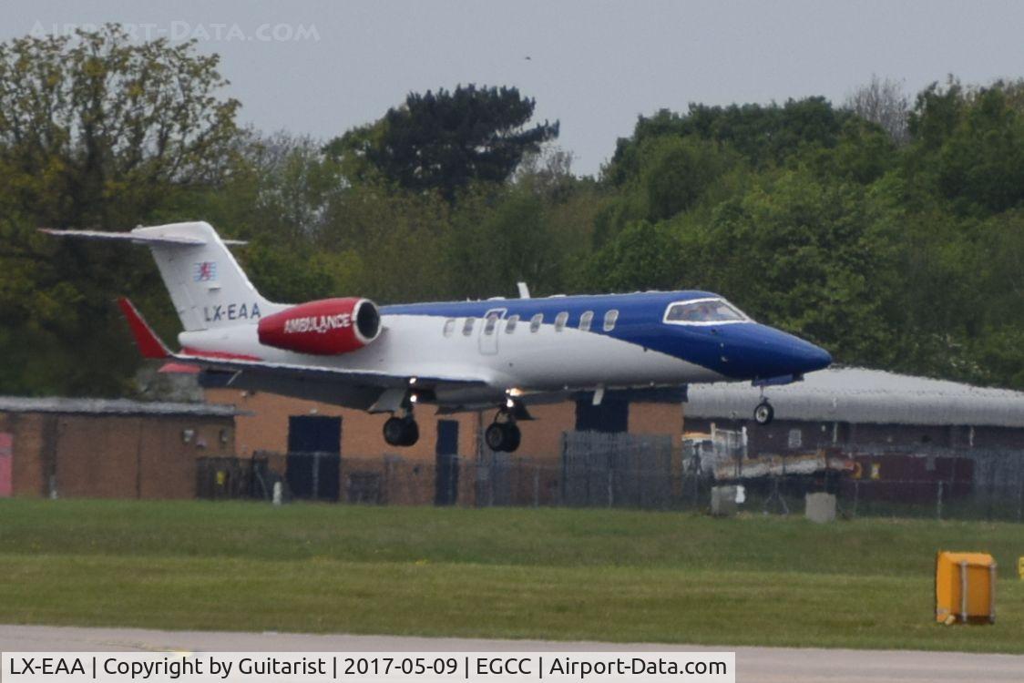 LX-EAA, 2006 Learjet 45 C/N 321, At Manchester
