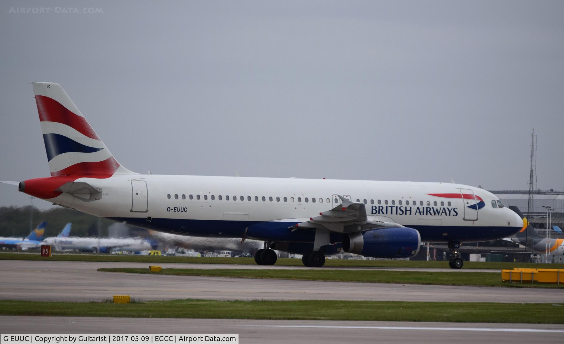 G-EUUC, 2001 Airbus A320-232 C/N 1696, At Manchester