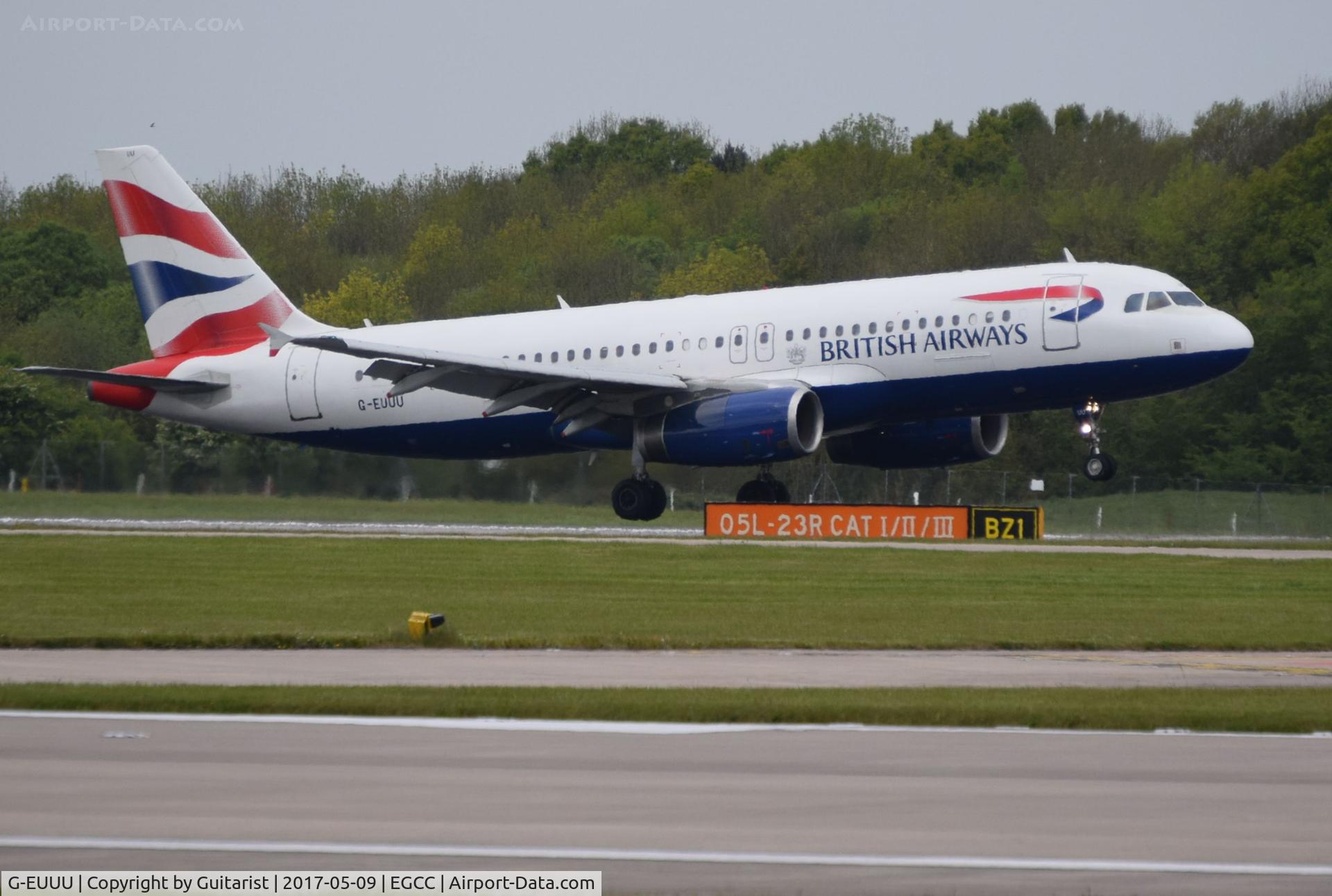G-EUUU, 2008 Airbus A320-232 C/N 3351, At Manchester