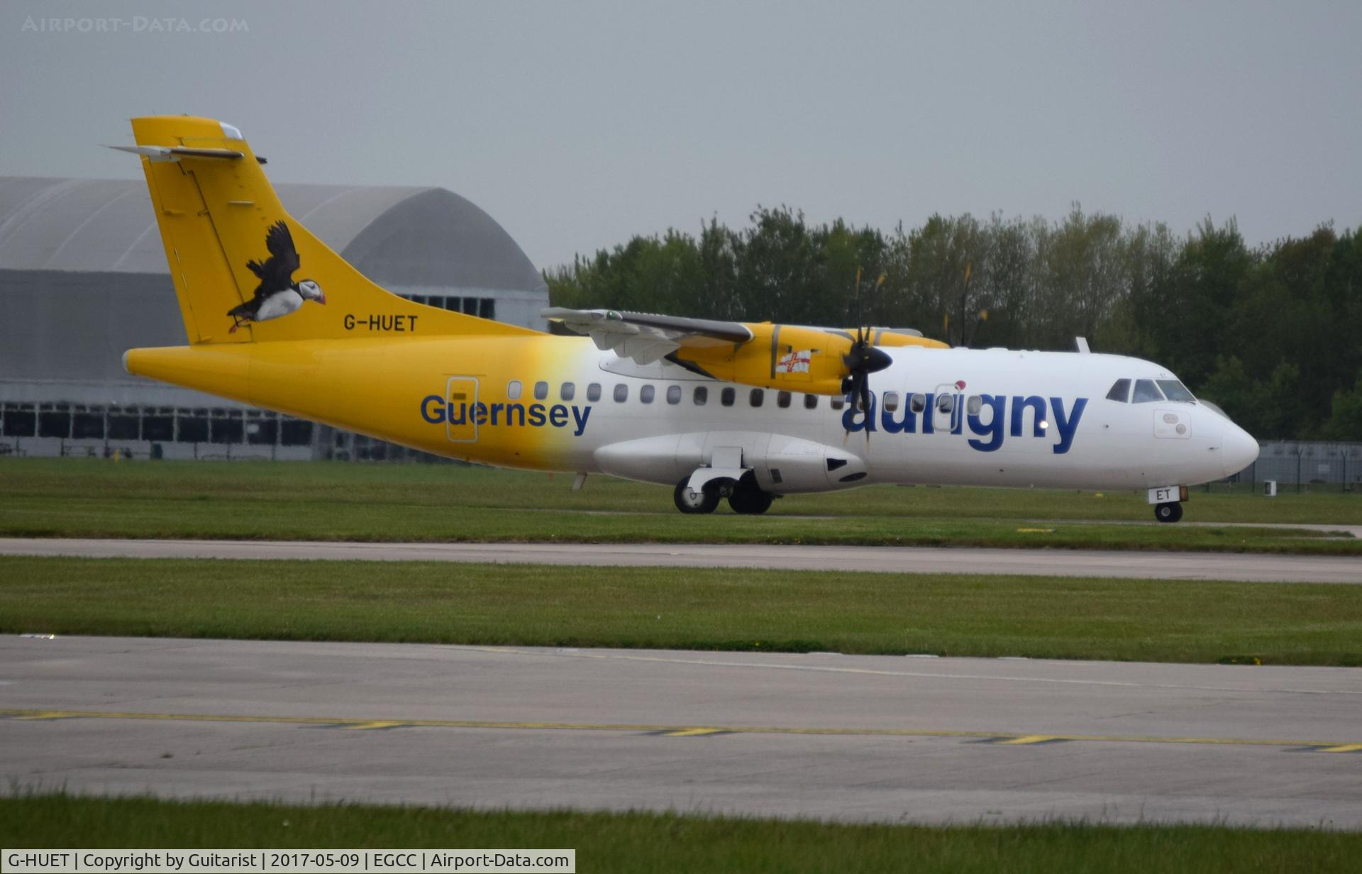 G-HUET, 1999 ATR 42-500 C/N 584, At Manchester