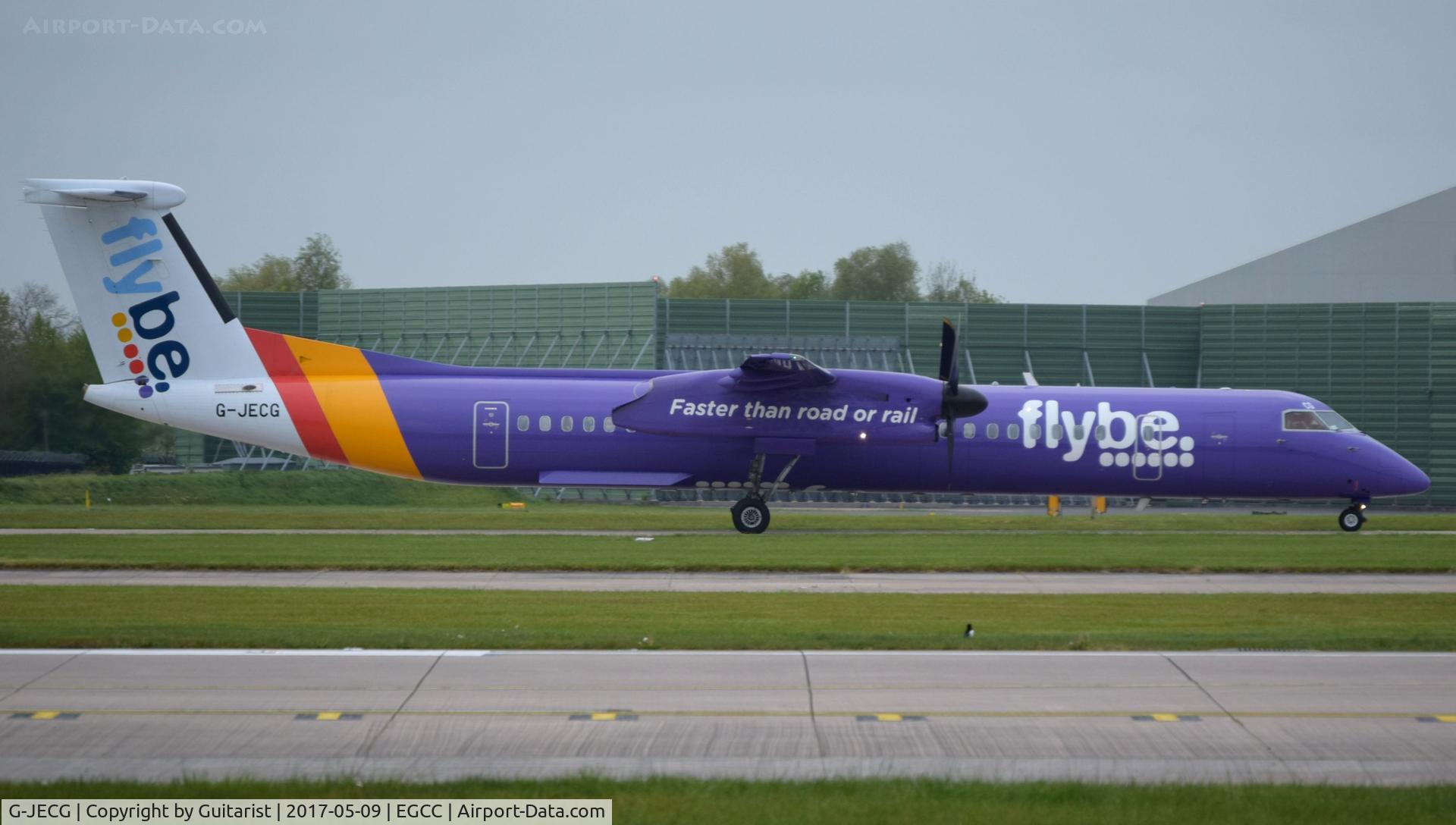 G-JECG, 2004 De Havilland Canada DHC-8-402Q Dash 8 C/N 4098, At Manchester