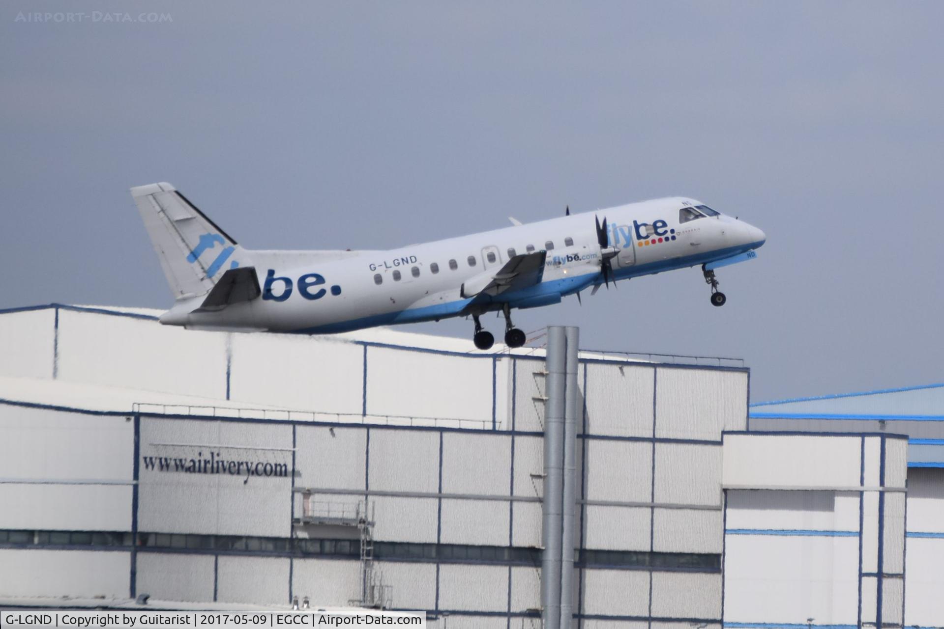 G-LGND, 1989 Saab SF340B C/N 340B-169, At Manchester