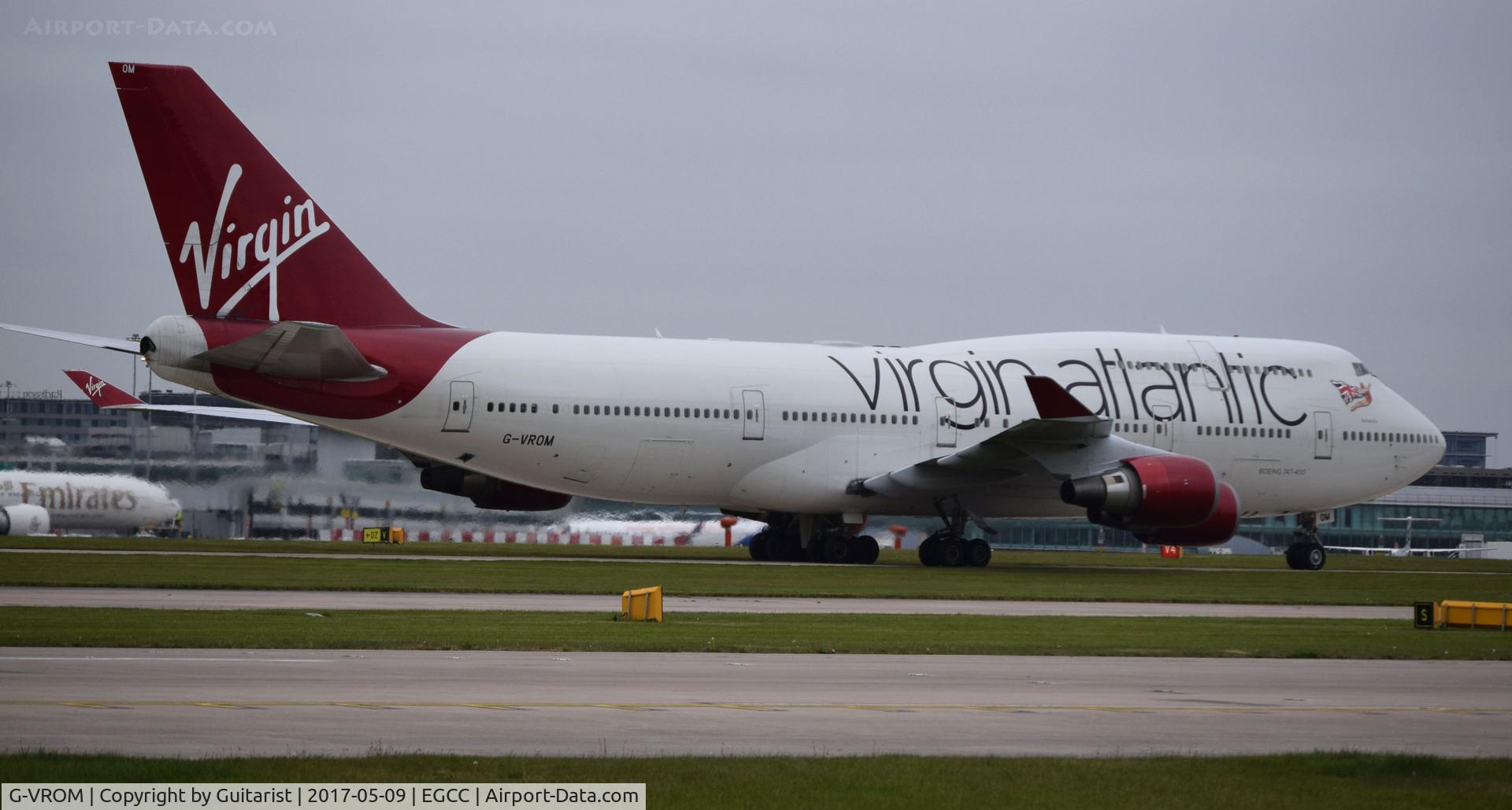 G-VROM, 2001 Boeing 747-443 C/N 32339, At Manchester