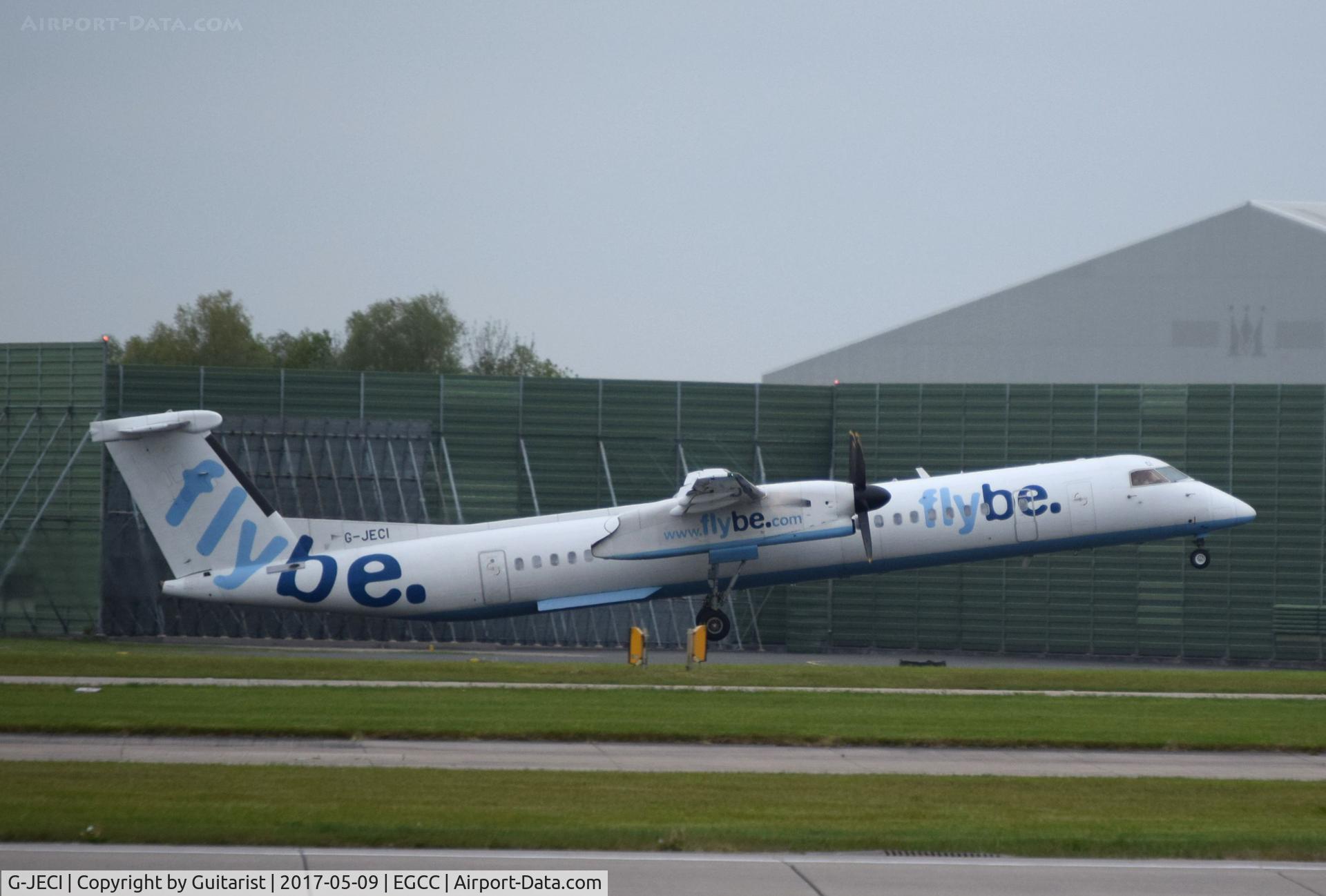 G-JECI, 2005 De Havilland Canada DHC-8-402Q Dash 8 C/N 4105, At Manchester