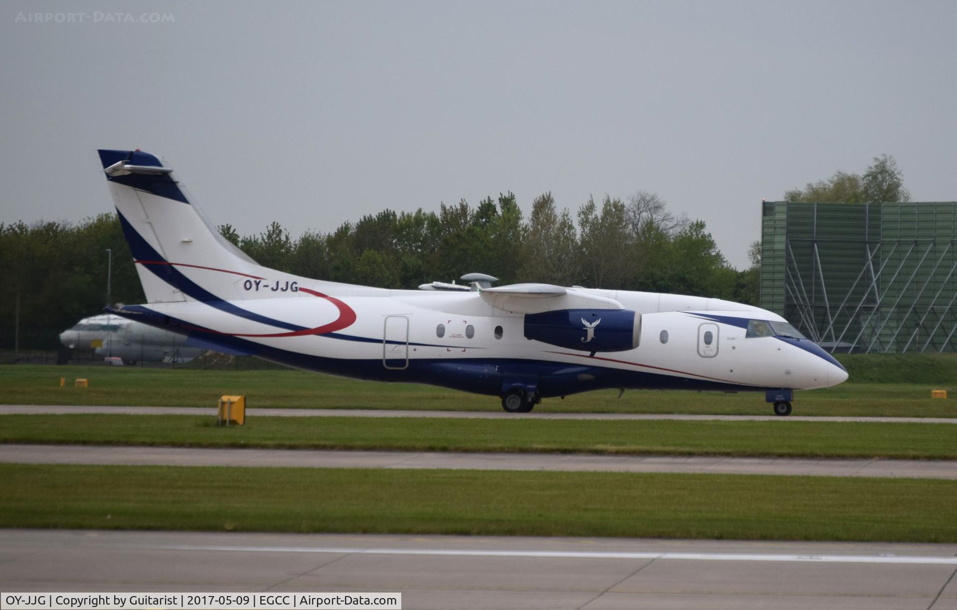 OY-JJG, 2002 Fairchild Dornier 328-300 328JET C/N 3200, At Manchester