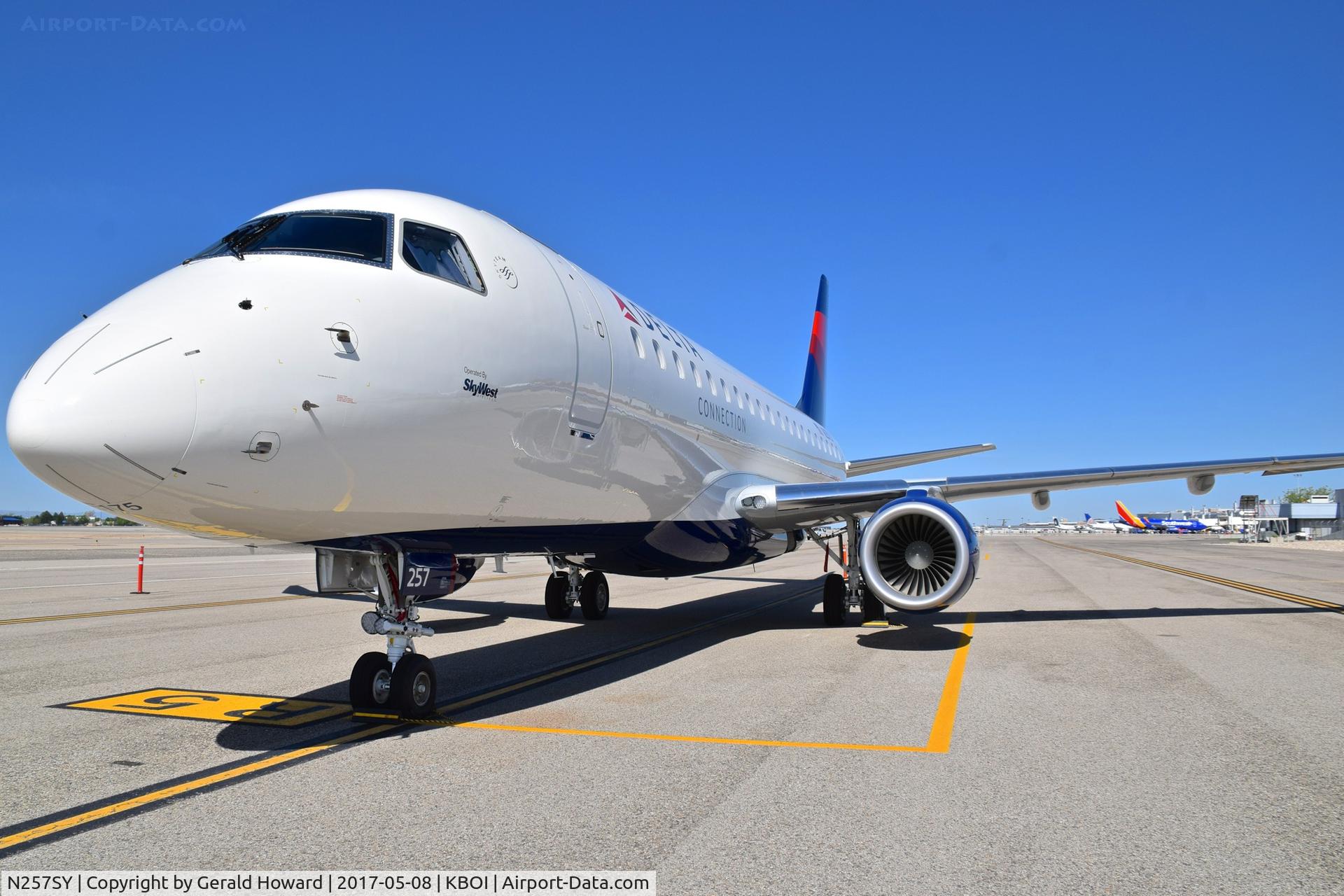 N257SY, 2017 Embraer 175LR (ERJ-170-200LR) C/N 17000648, Parked on remote spot 5.
