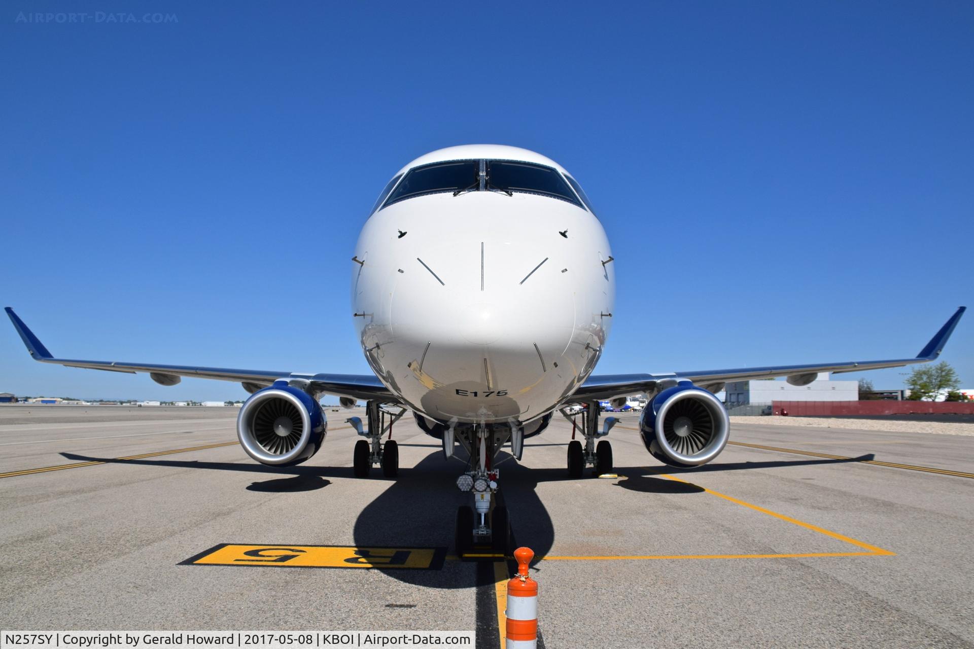 N257SY, 2017 Embraer 175LR (ERJ-170-200LR) C/N 17000648, Parked on remote spot 5.
