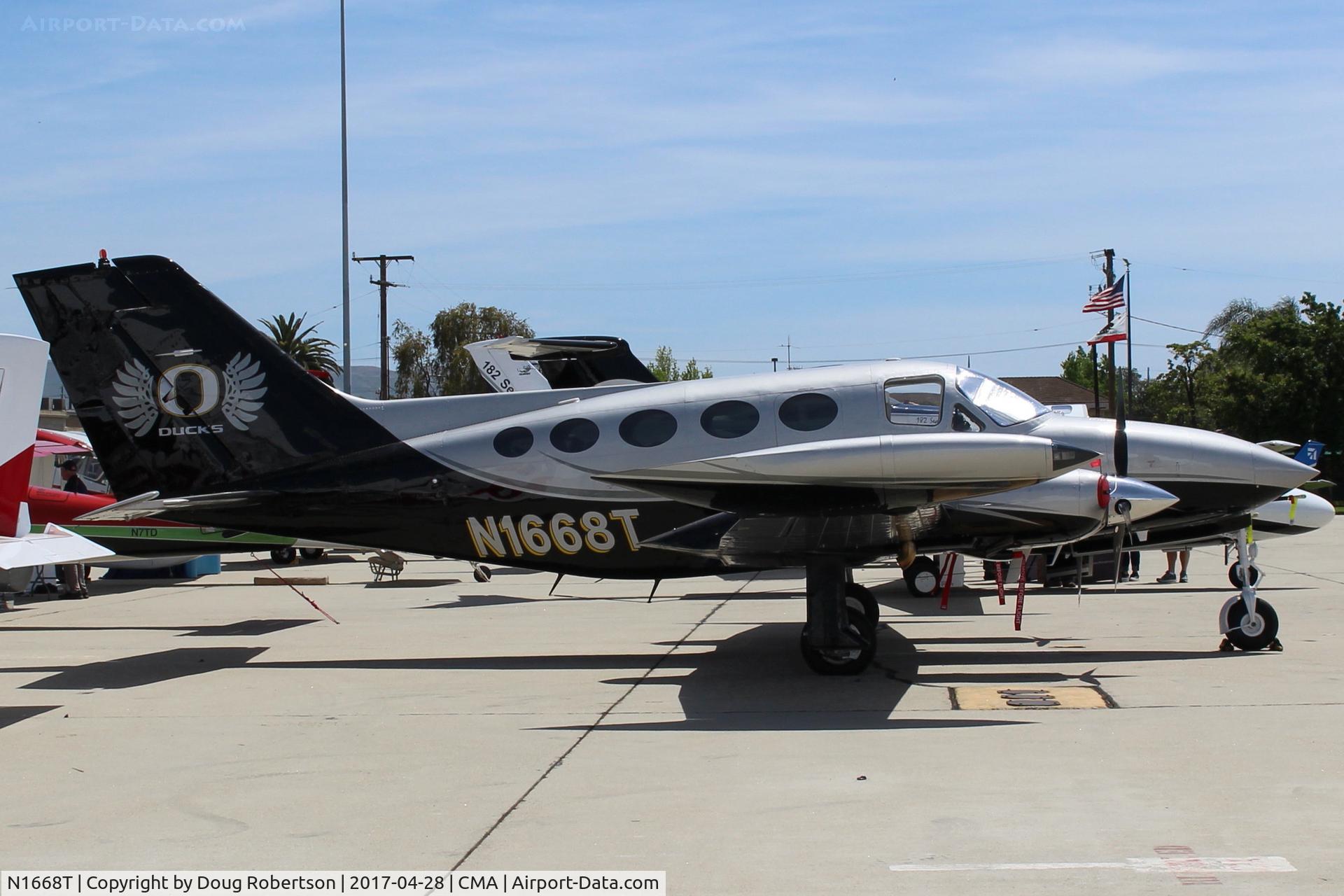 N1668T, 1973 Cessna 414 Chancellor C/N 414-0461, 1973 Cessna 414, two Continental TSIO-520NB 310 Hp each, at AOPA FLY-IN