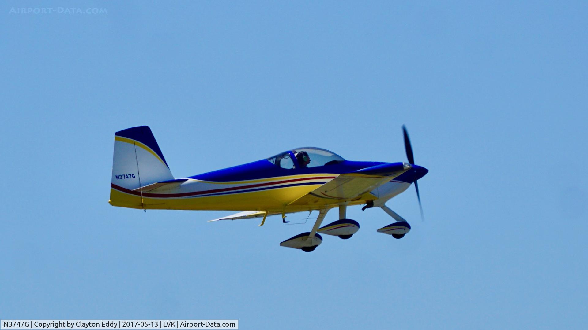 N3747G, Vans RV-7A C/N 72036, Livermore Airport California 2017.