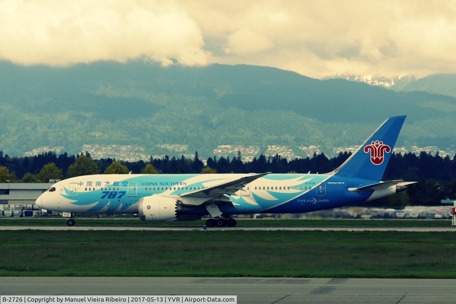 B-2726, 2011 Boeing 787-8 Dreamliner C/N 34924, CZ330 to Guangzhou
