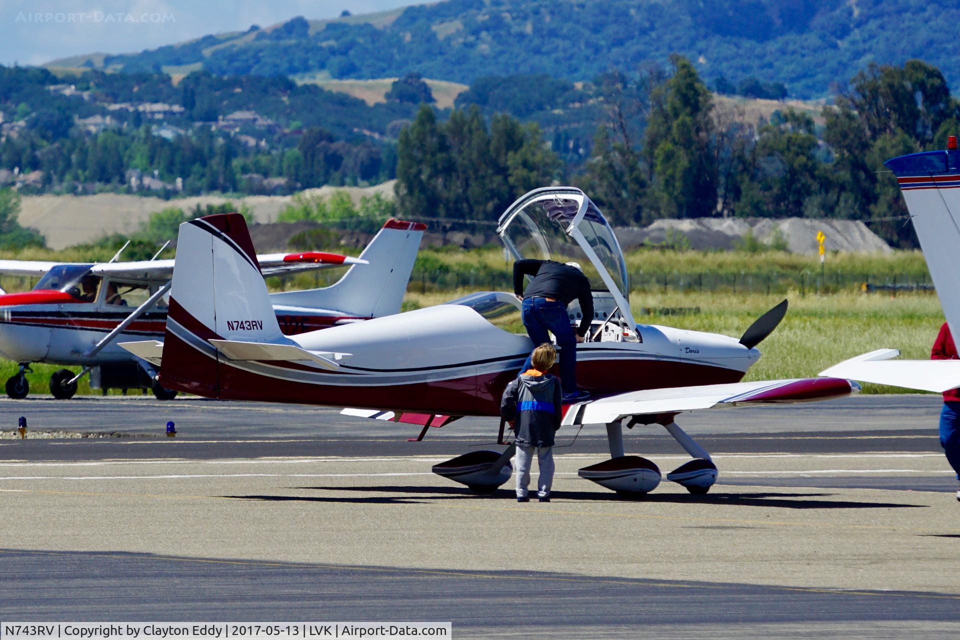 N743RV, Vans RV-7A C/N 70039, Livermore Airport California 2017.