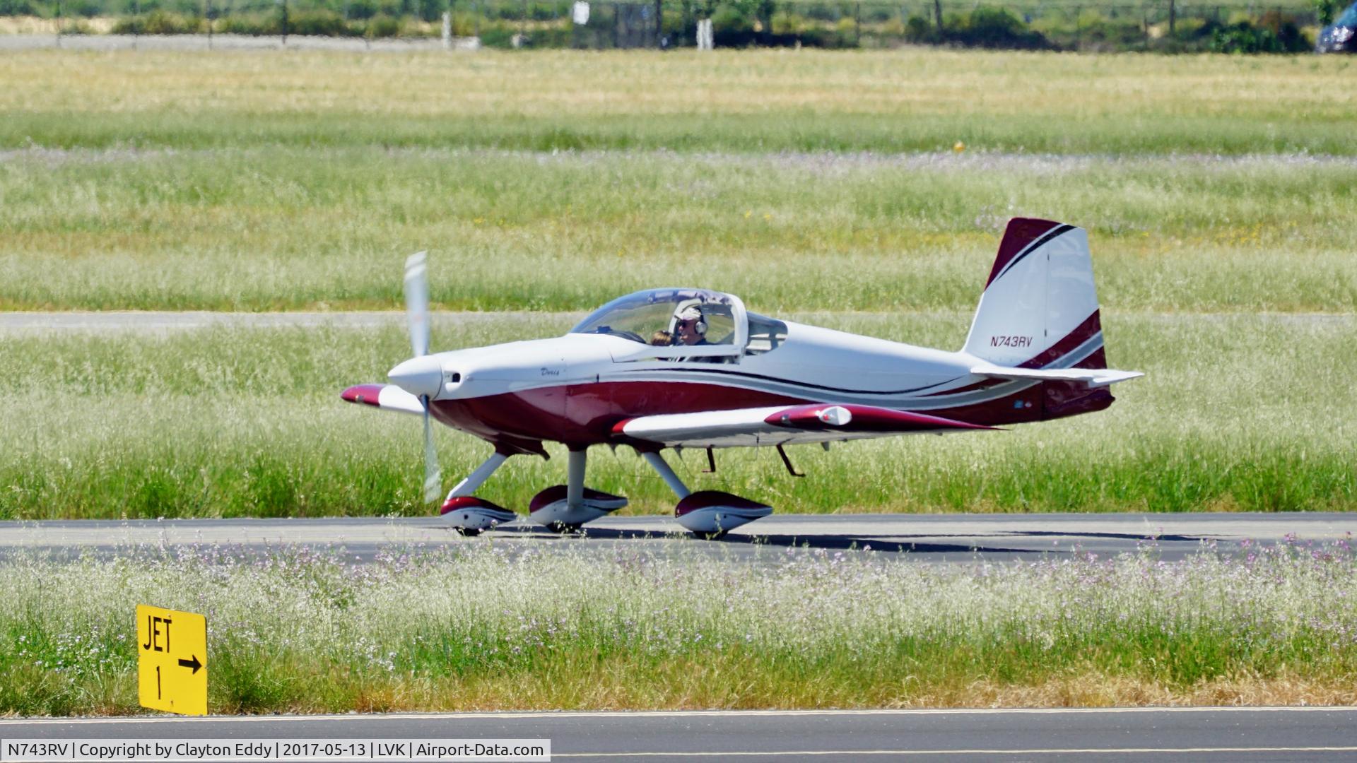 N743RV, Vans RV-7A C/N 70039, Livermore Airport California 2017.