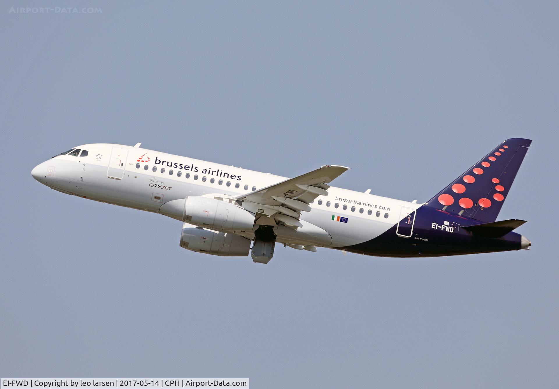 EI-FWD, 2016 Sukhoi Superjet 100 C/N 95105, Copenhagen 14.5.2017