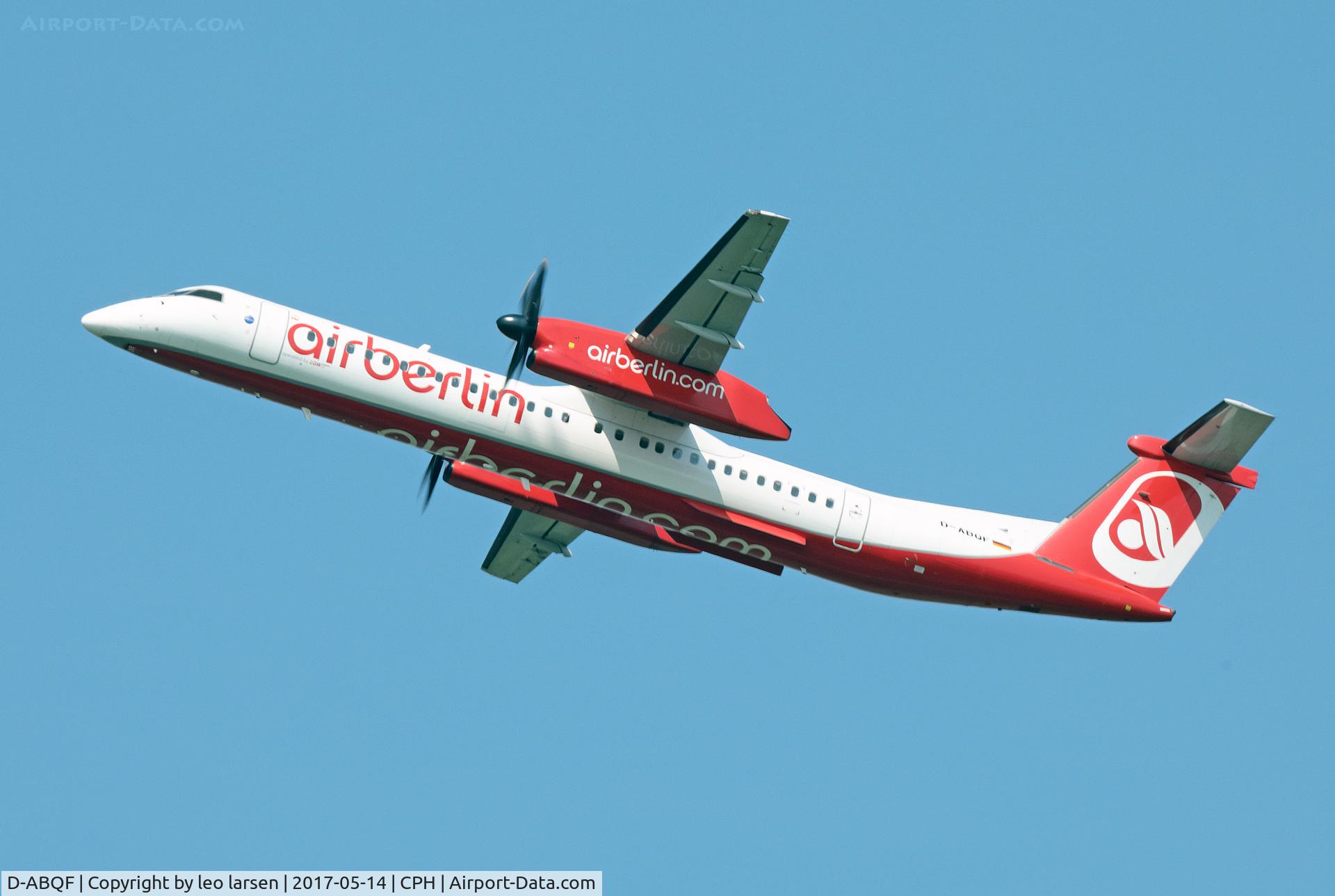 D-ABQF, 2009 De Havilland Canada DHC-8-402Q Dash 8 C/N 4245, Copenhagen 14.5.2017